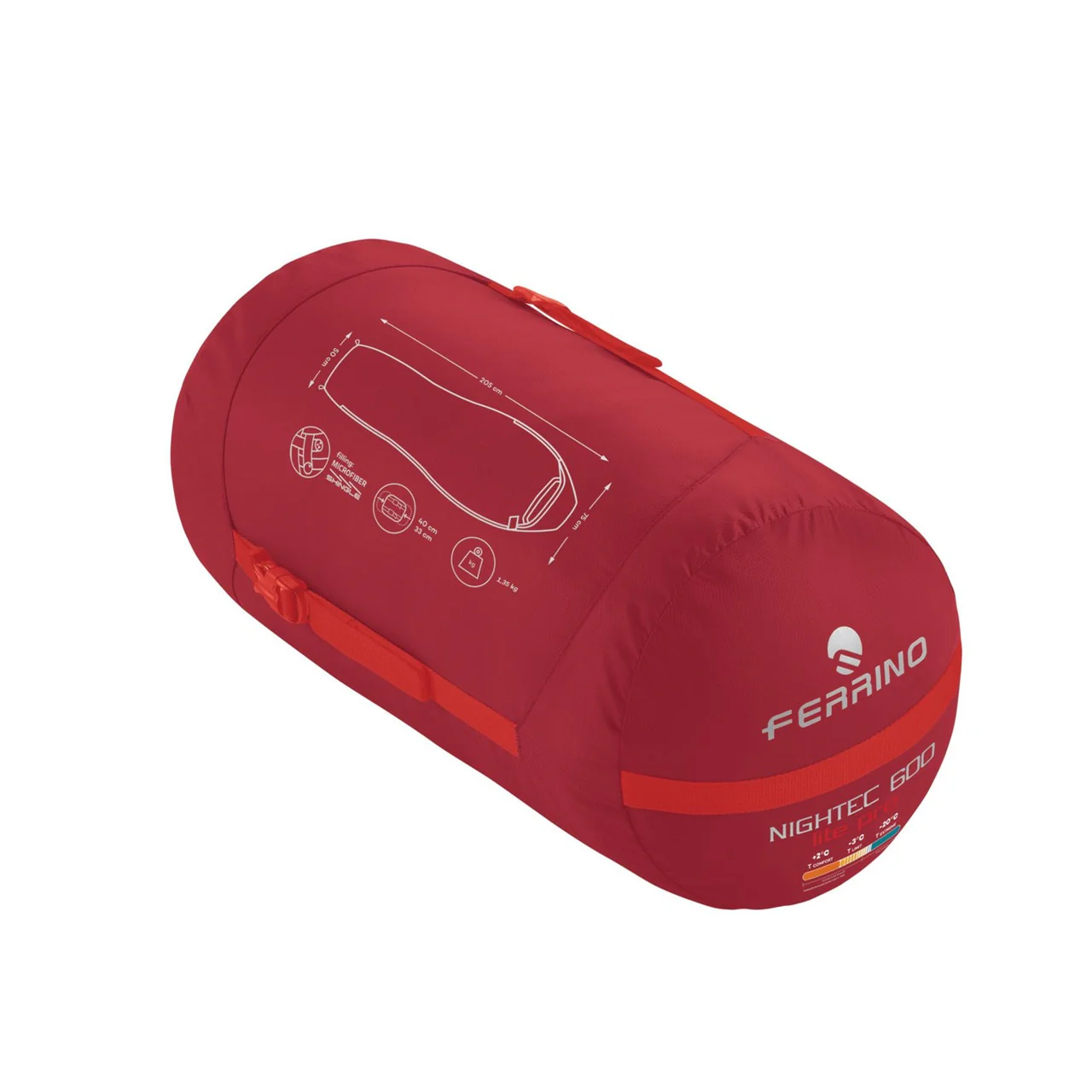 FERRINO NIGHTEC LITE PRO 600 SACCO A PELO TEMPERATURA COMFORT +2°C/-3°C - Image 2