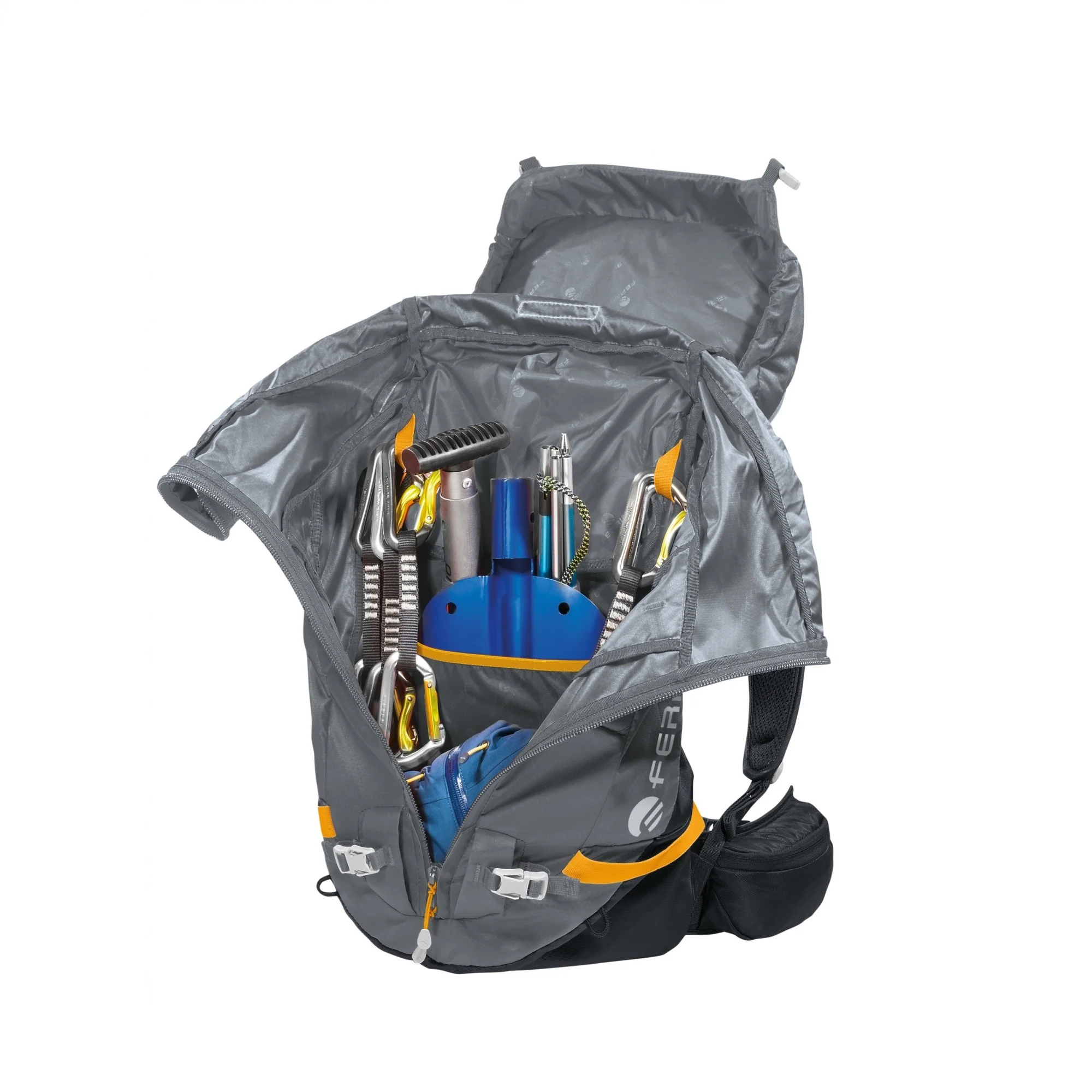 FERRINO TRIOLET 48+5 GRIGIO Zaino da Alpinismo e sci alpinismo capiente e versatile - Disponibile in 2 colori - Image 5