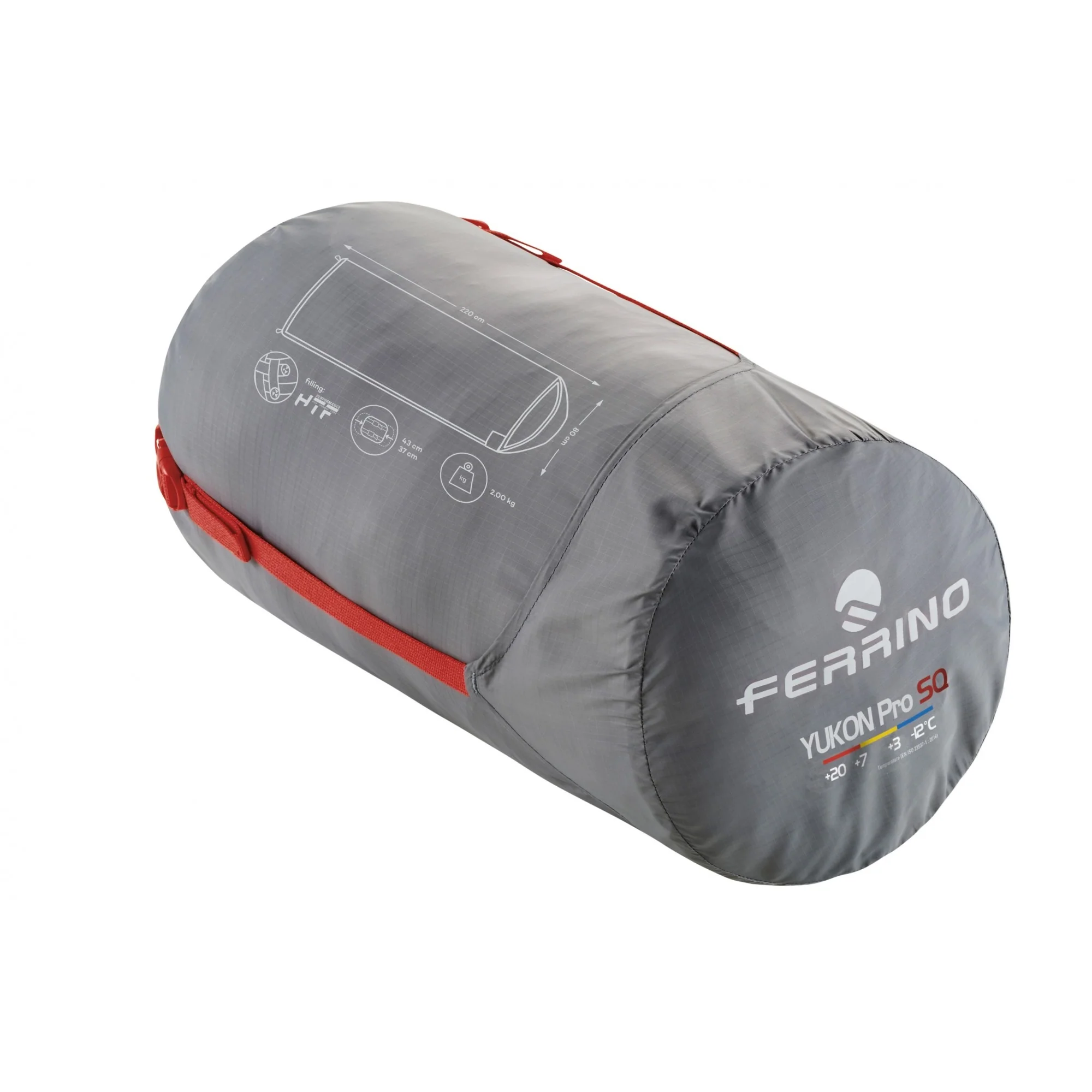 FERRINO YUKON PRO SQ SACCO A PELO DA MEZZA STAGIONE TEMPERATURA COMFORT +7C°/ +3C° - Image 2