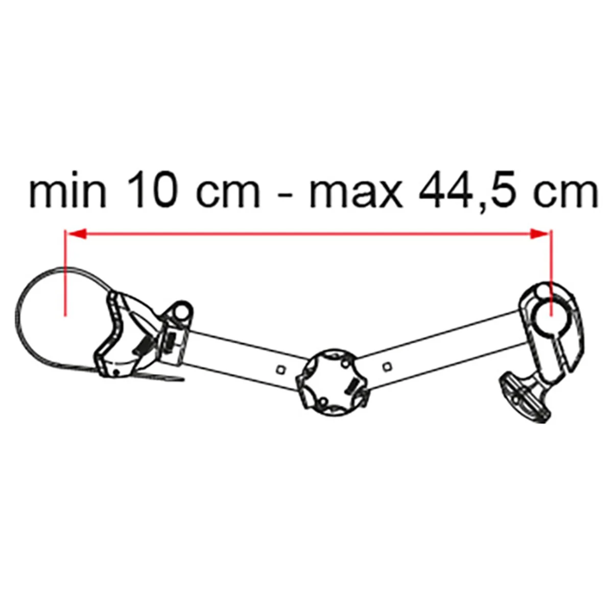FIAMMA BIKE-BLOCK PRO S D1 SISTEMA DI BLOCCAGGIO PER PORTABICI - DISPONIBILE IN 2 COLORI - Image 3
