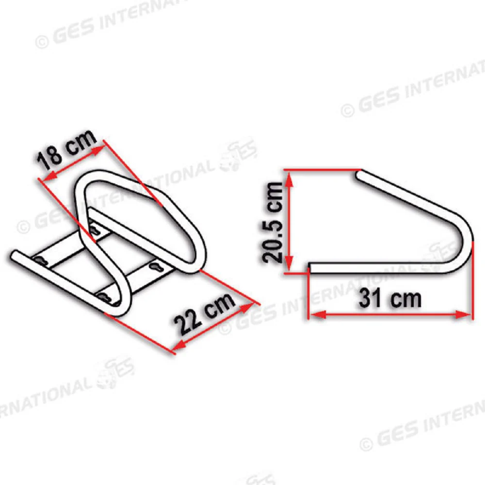 Fiamma Bloccaruota Moto Wheel Chock Front 05781-01 - Image 3
