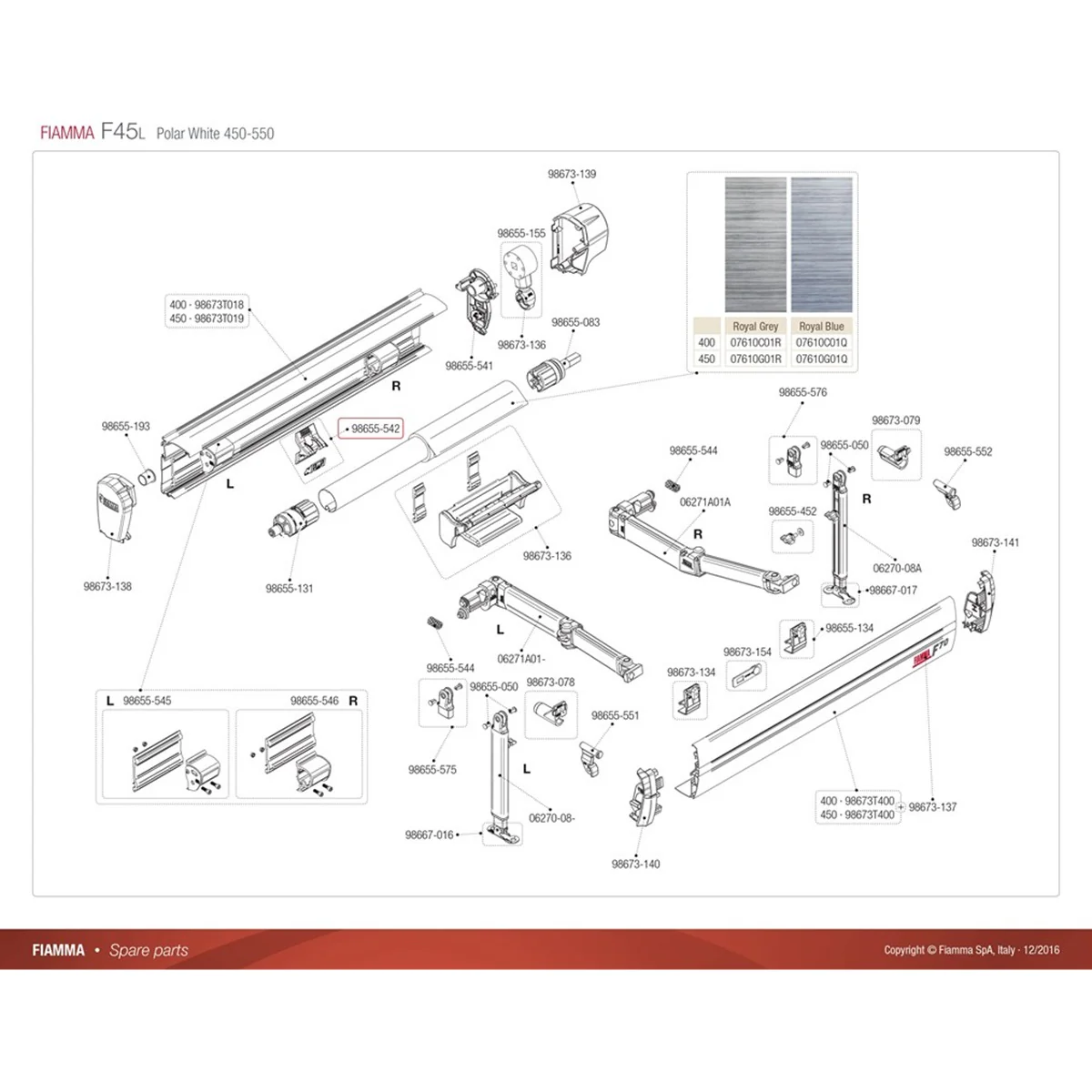 FIAMMA KIT ASSIEME SUPPORTO RAFTER CASSONE - 98655-542 - Image 2