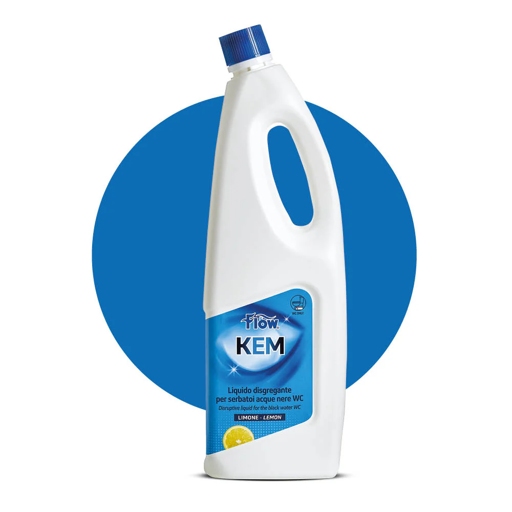 ECOLKEM FLOW KEM LIQUIDO DISGREGANTE PER SERBATOI ACQUE NERE BOTTIGLIA DA 2L - DISPONIBILE IN 2 PROFUMAZIONI - Image 2