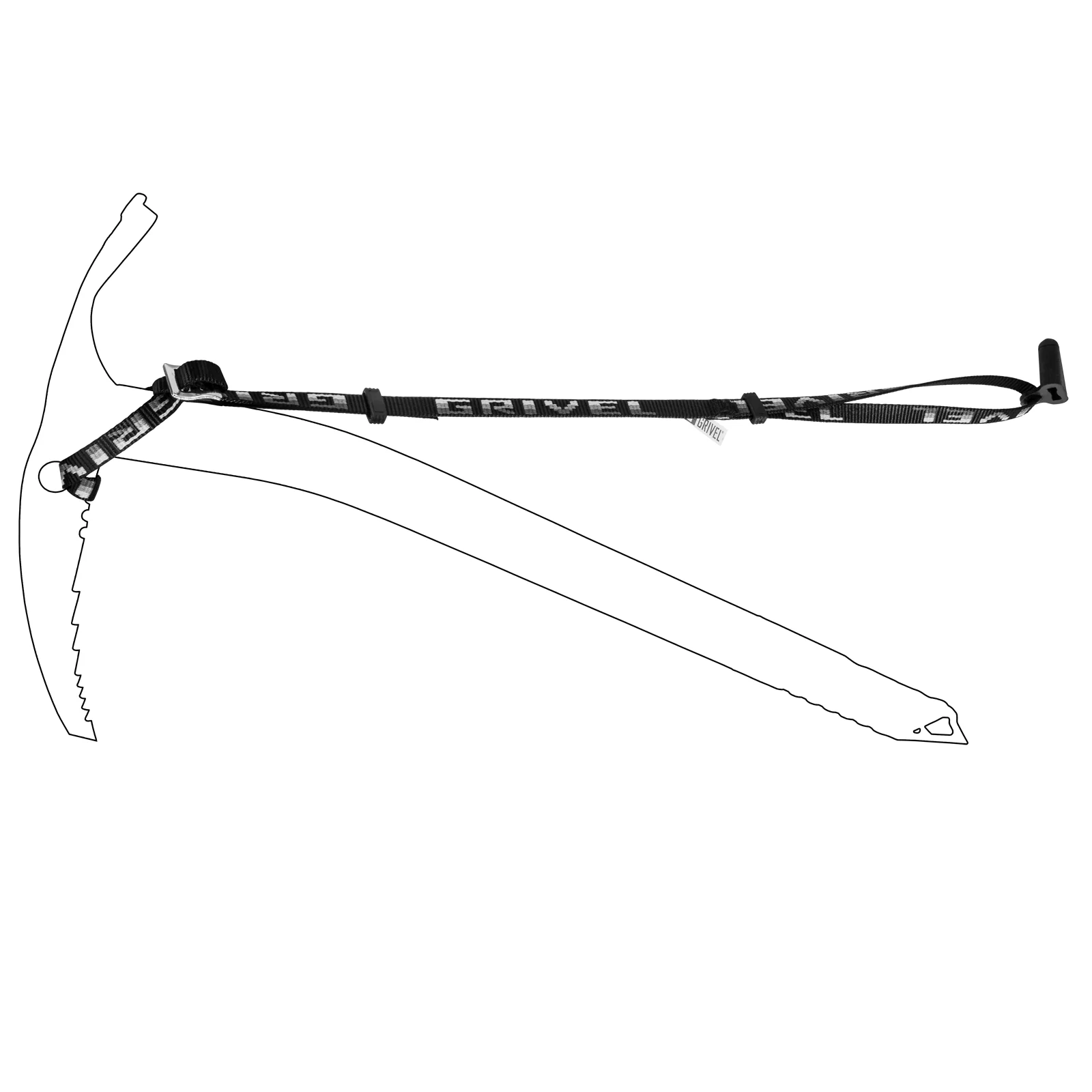 GRIVEL LONG LEASH EVO FETTUCCIA PER PICCOZZA