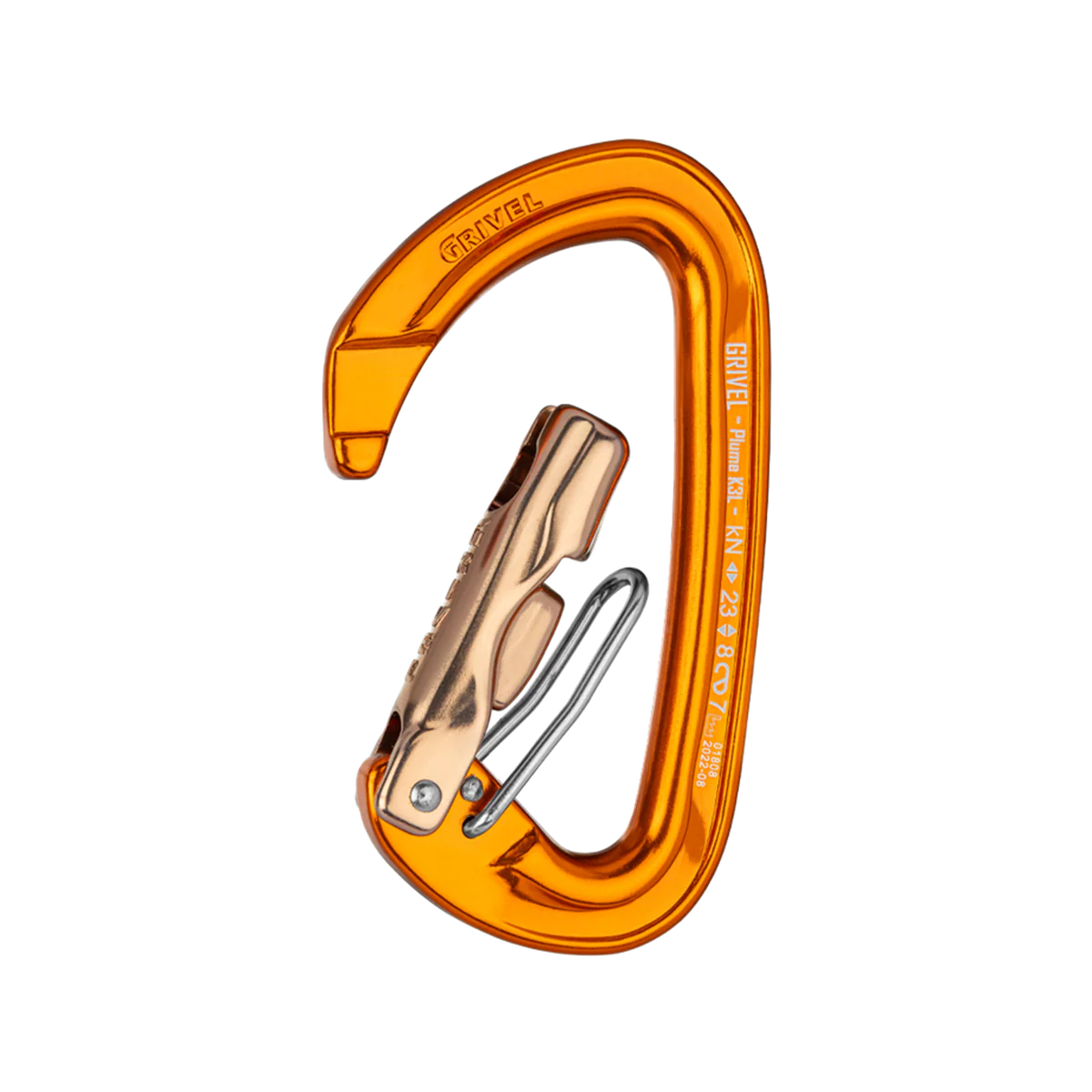 GRIVEL PLUME WIRE LOCK K3L Moschettone compatto e leggero con sistema Wire-Lock - Image 2
