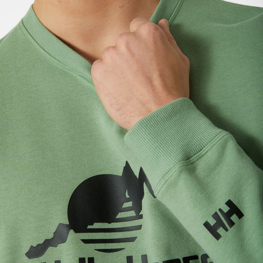 HELLY HANSEN YU CREW SWATER 2.0 FELPA SENZA CAPPUCCIO IN COTONE - NUOVI ARRIVI WINTER 24/25 - Image 3
