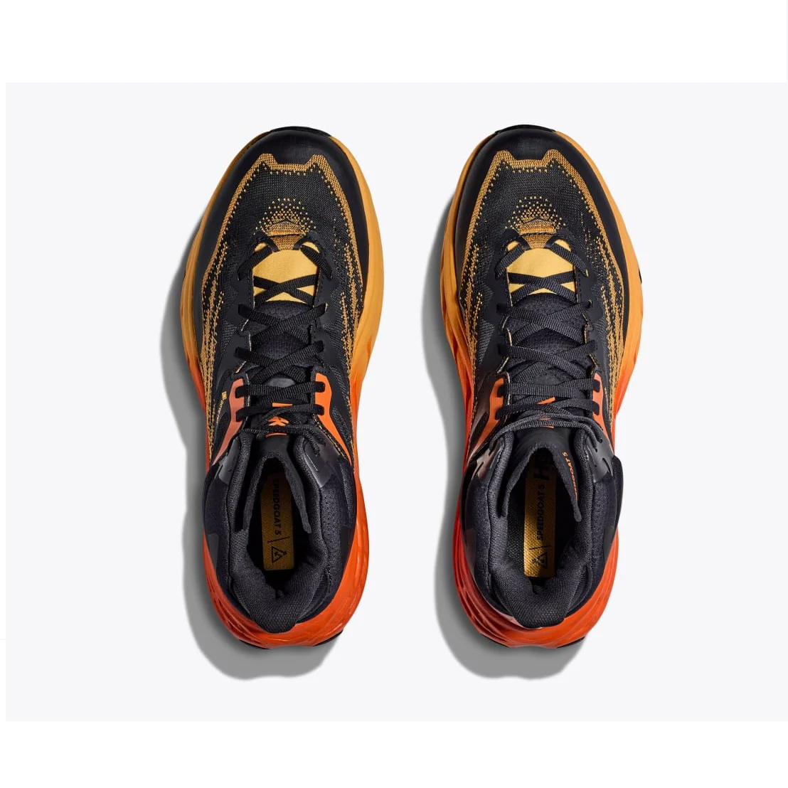 HOKA Speedgoat 5 Mid GORE-TEX Scarponcino Trail Uomo Impermeabile - Colore: Blue Graphite / Amber Yellow PROMO - Image 2