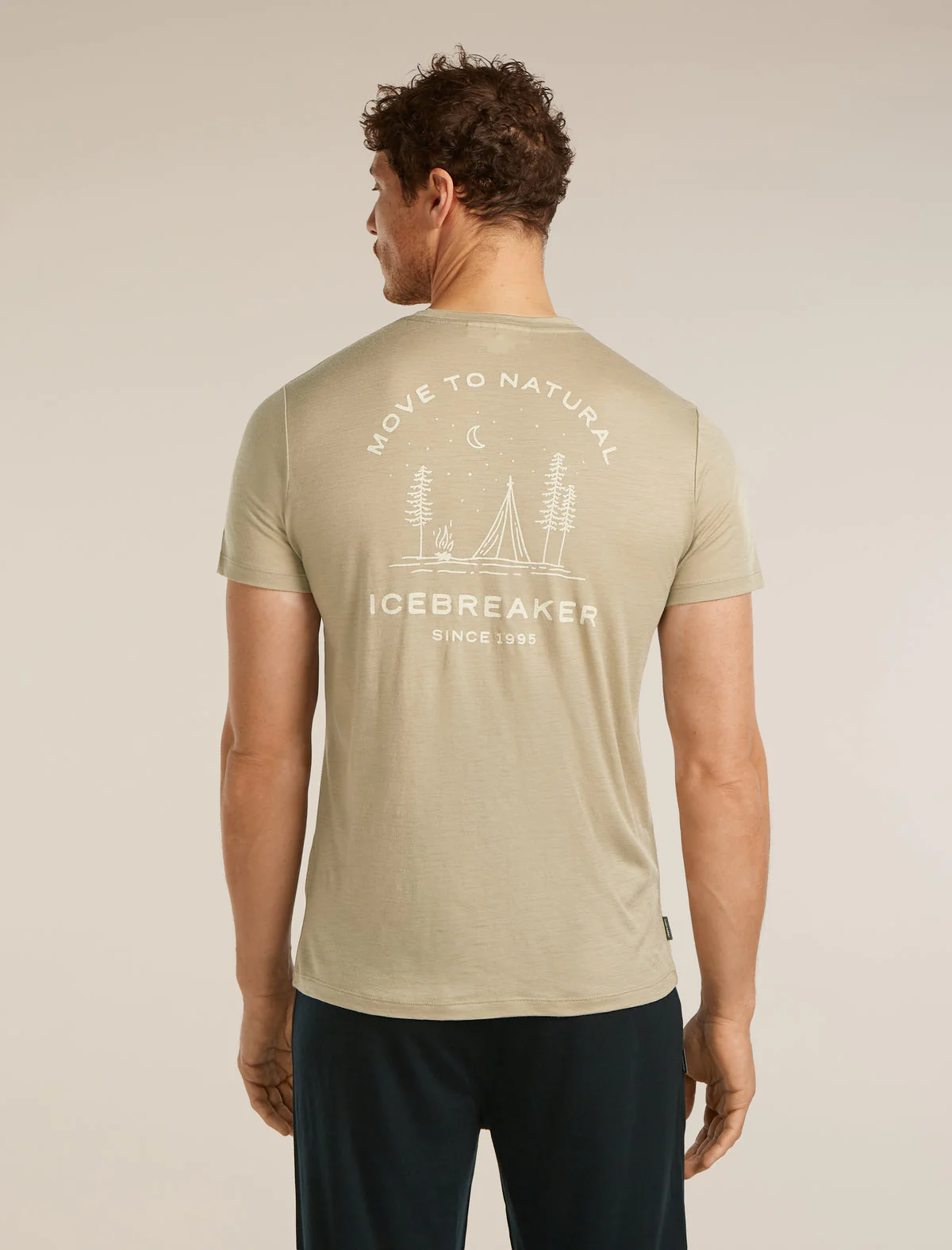 ICEBREAKER 150 TECH LITE PEACEFUL PASS UOMO T-SHIRT LEGGERA 100% LANA MERINO - Image 3