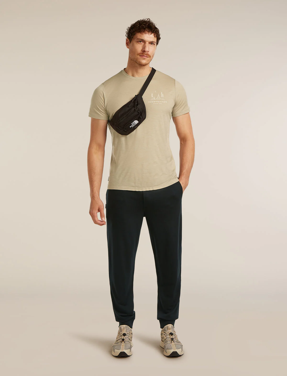ICEBREAKER 150 TECH LITE PEACEFUL PASS UOMO T-SHIRT LEGGERA 100% LANA MERINO - Image 6