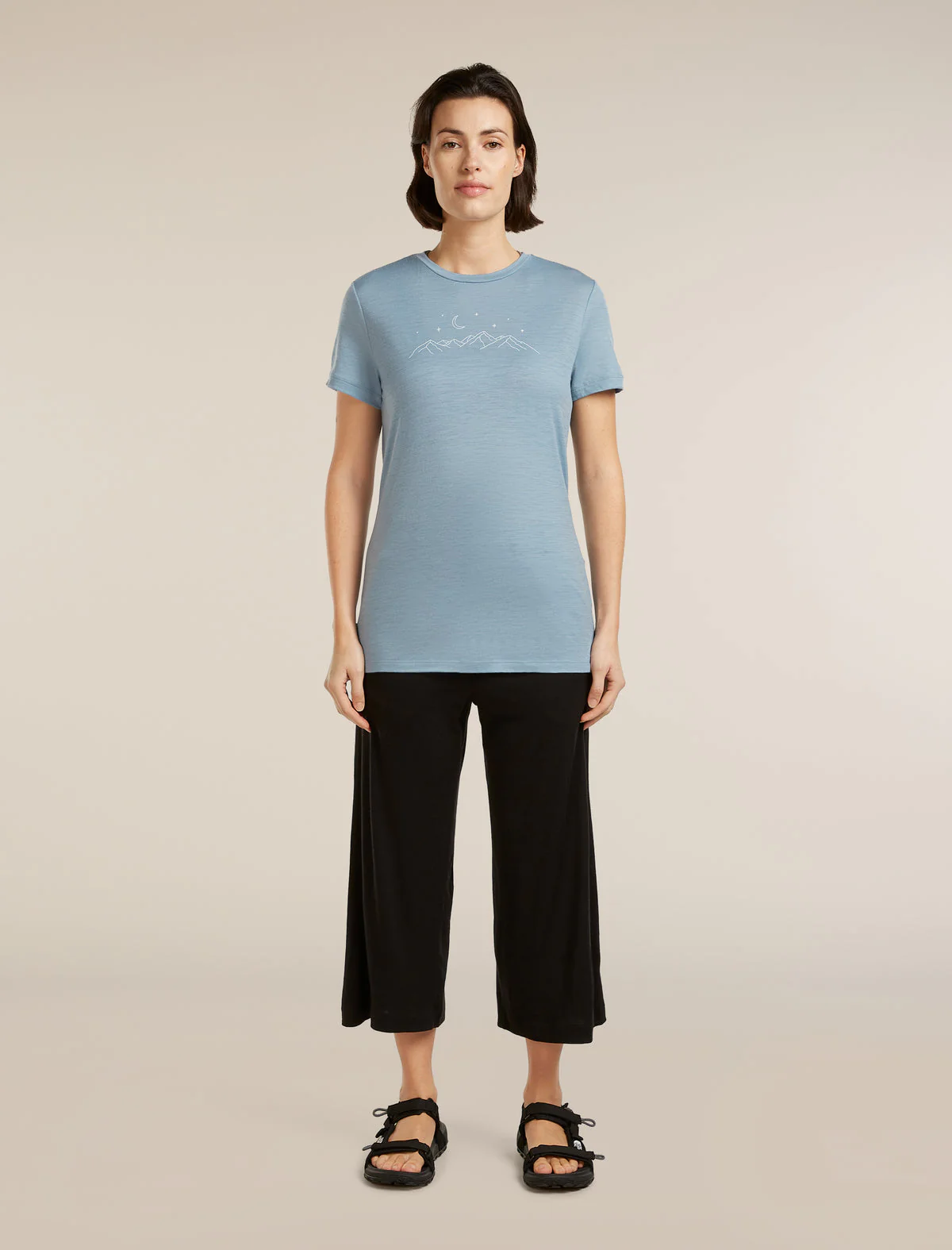 ICEBREAKER 150 TECH LITE SPARKLING STARS DONNA T-SHIRT TECNICA 100% LANA MERINO - Image 5