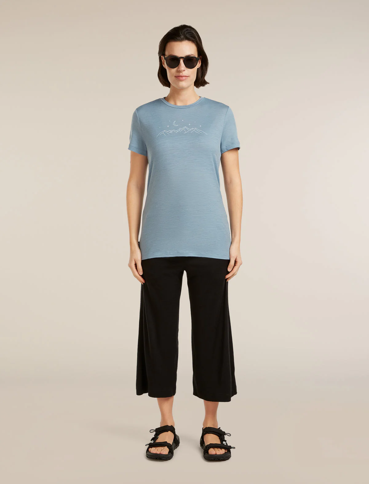 ICEBREAKER 150 TECH LITE SPARKLING STARS DONNA T-SHIRT TECNICA 100% LANA MERINO - Image 6