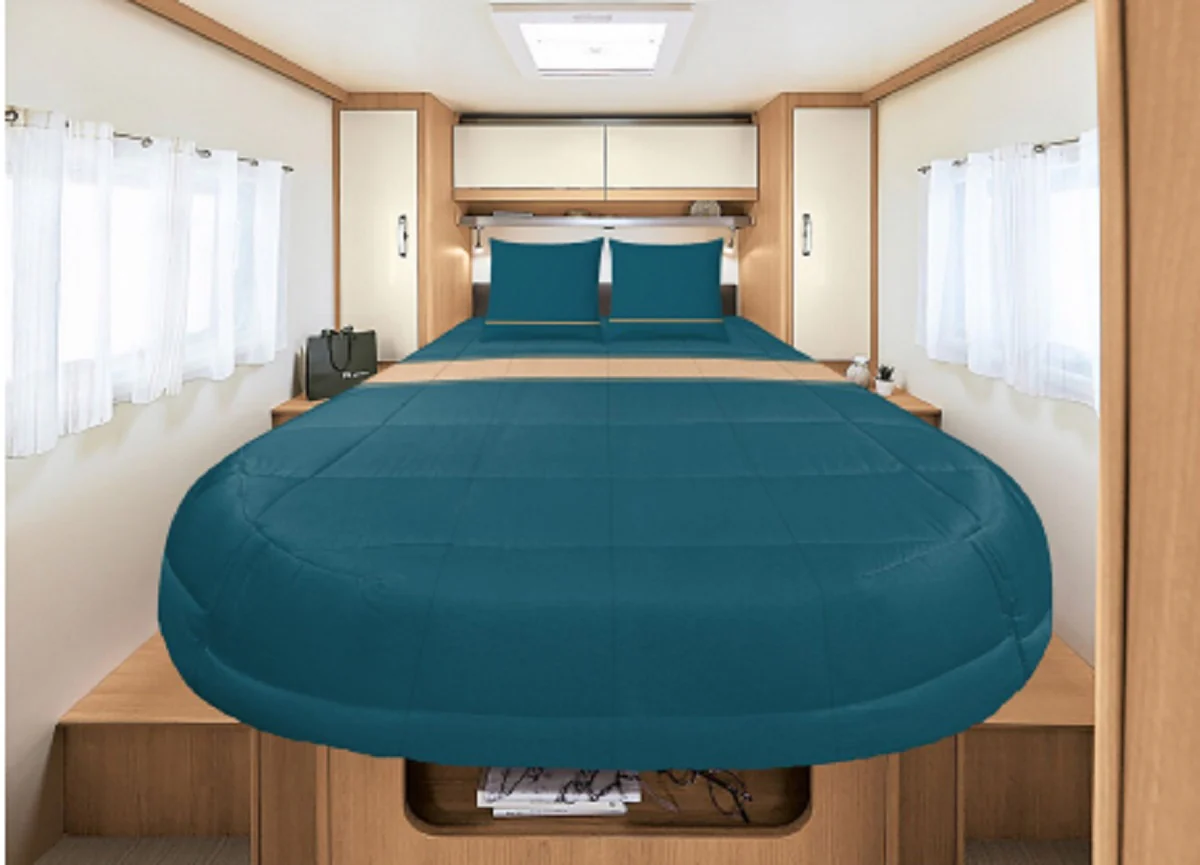 INCASA CAPRI PRONTO LETTO 210X160cm 4 STAGIONI IN COTONE PERCALLE E LYOCELL