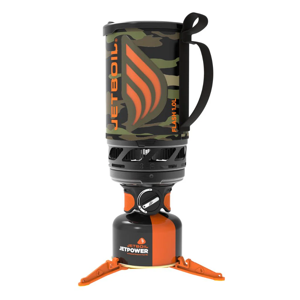 JETBOIL FLASH FORNELLO A GAS PORTATILE - TEMPO DI EBOLIZIONE 100s per 0.5Lt - DISPONIBILE IN 3 COLORI
