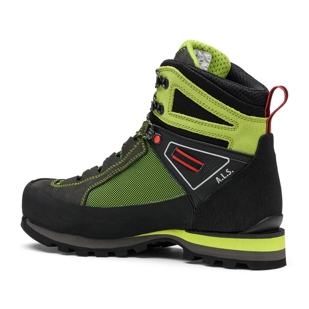 KAYLAND CROSS MOUNTAIN GTX SCARPONE SEMIRAMPONABILE IMPERMEABILE UOMO SEMI-RAMPONABILE PER ALPINISMO - COLORE: BLACK/LIME - Image 5
