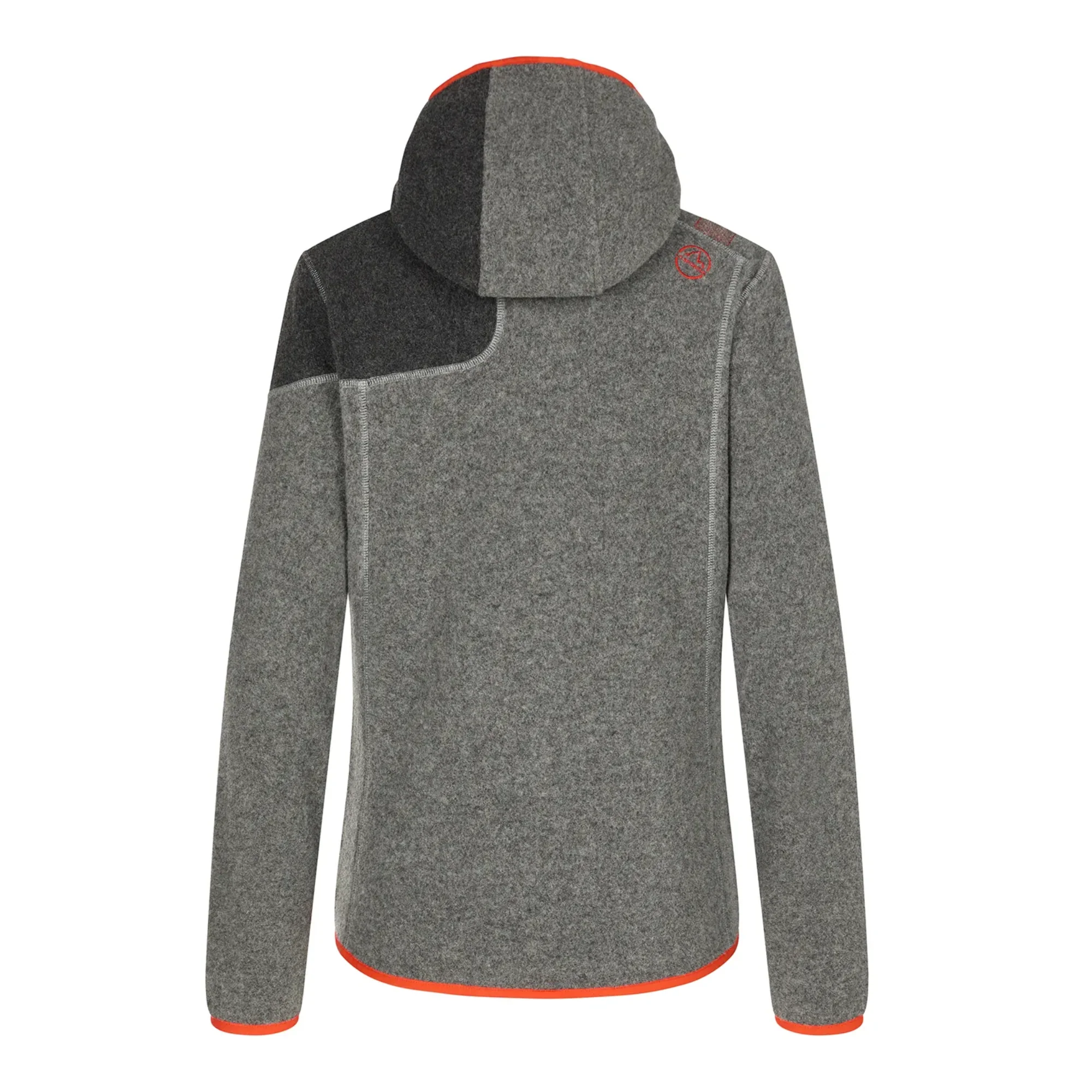 LA SPORTIVA IRIDE HOODY SECONDO STRATO DONNA TERMICO MISTO LANA Colore Cloud/Cherry Tomato - Image 2