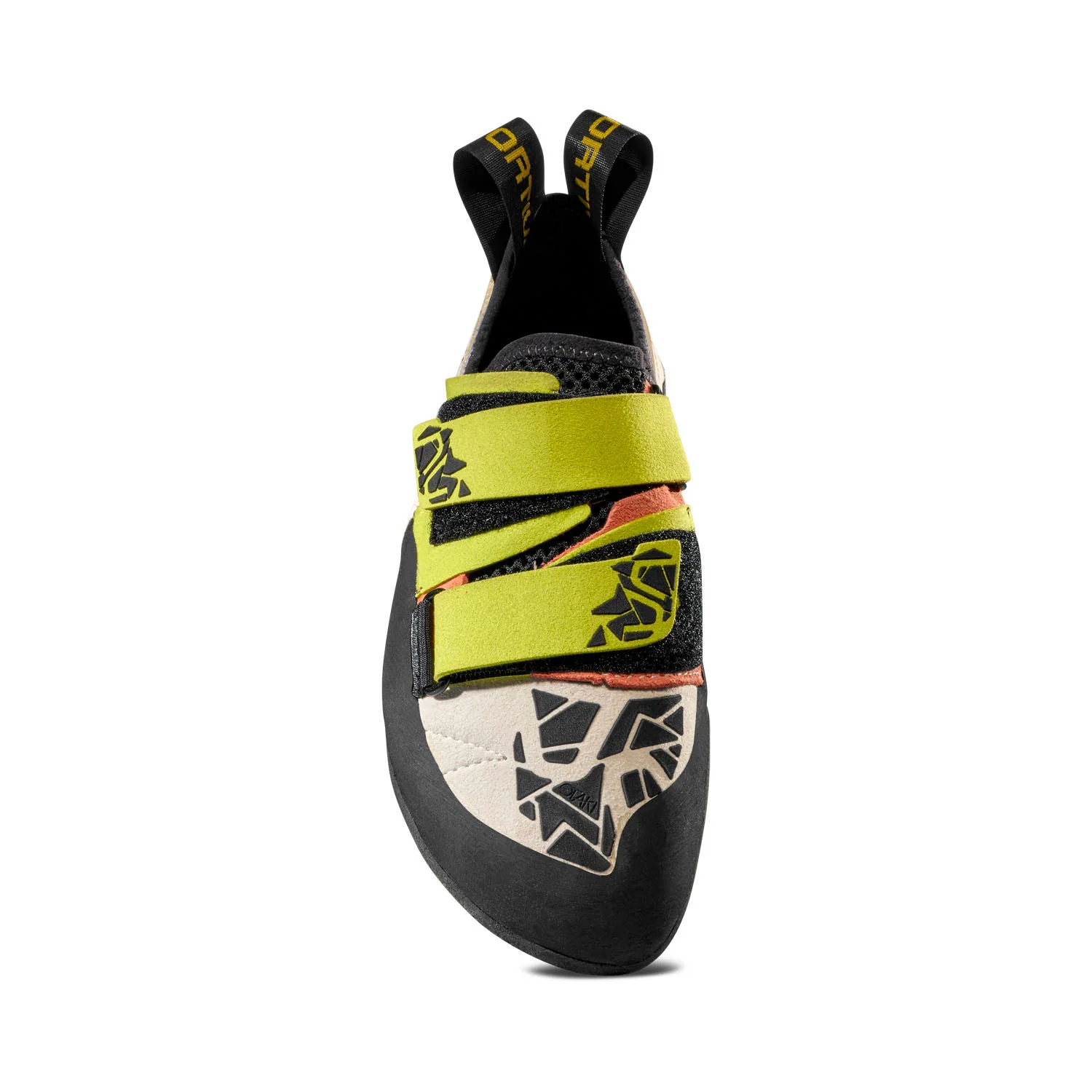 LA SPORTIVA OTAKI WOMAN SCARPETTA DA ARRAMPICATA ADATTA PER FALESIA BULDER E VIE - SULPHUR/CORAL - Image 3