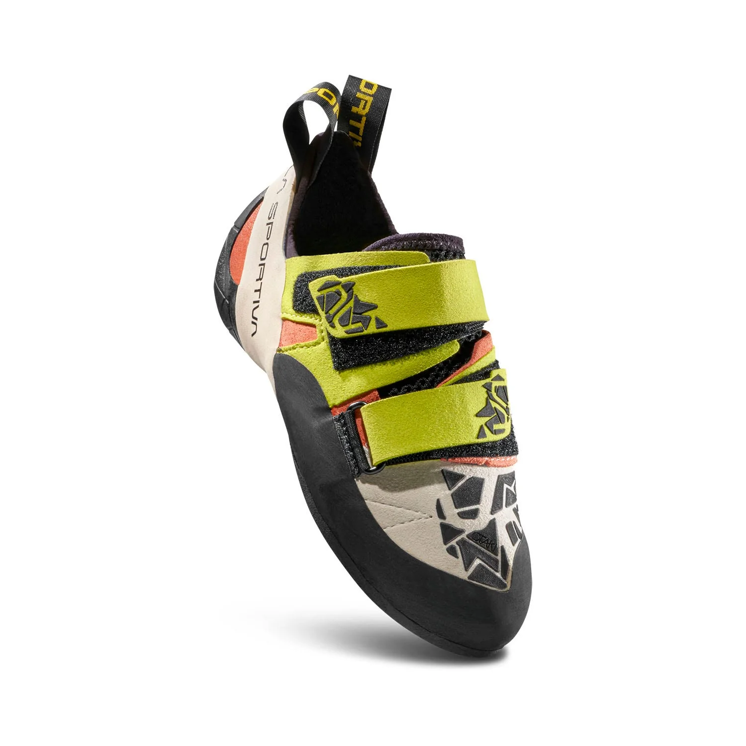 LA SPORTIVA OTAKI WOMAN SCARPETTA DA ARRAMPICATA ADATTA PER FALESIA BULDER E VIE - SULPHUR/CORAL - Image 4