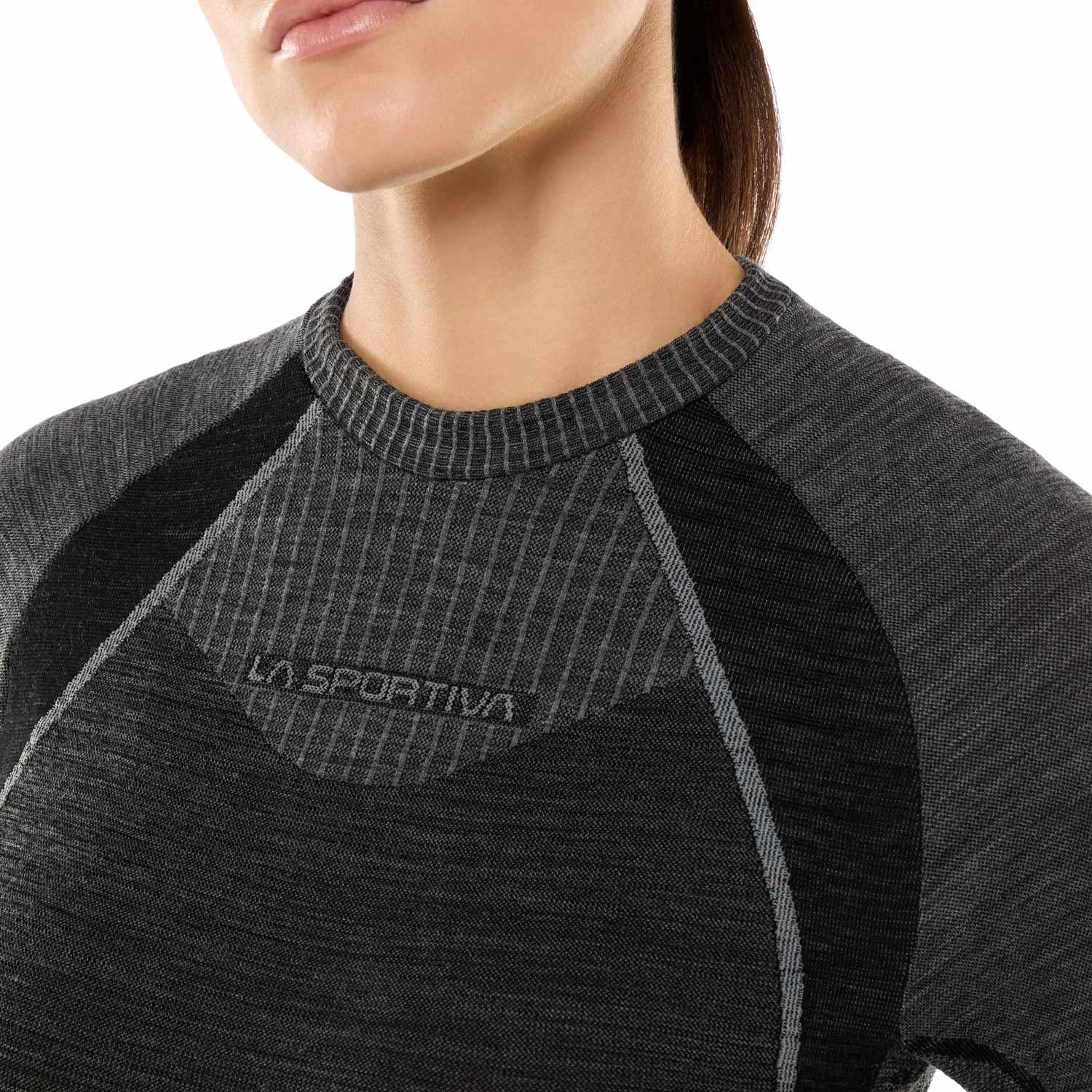 LA SPORTIVA WOOL70 TECH LONGSLEEVE W MAGLIA INTIMA DONNA 1° STRATO IN LANA MERINO CALDA E TRASPIRANTE PER ATTIVITA' INVERNALI - Image 4
