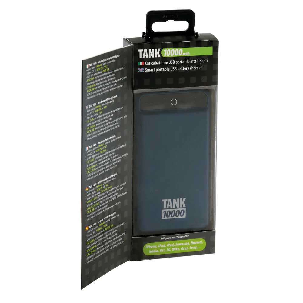 LAMPA TANK 10000mAh CARICABATTERIE USB PORTATILE - Image 4