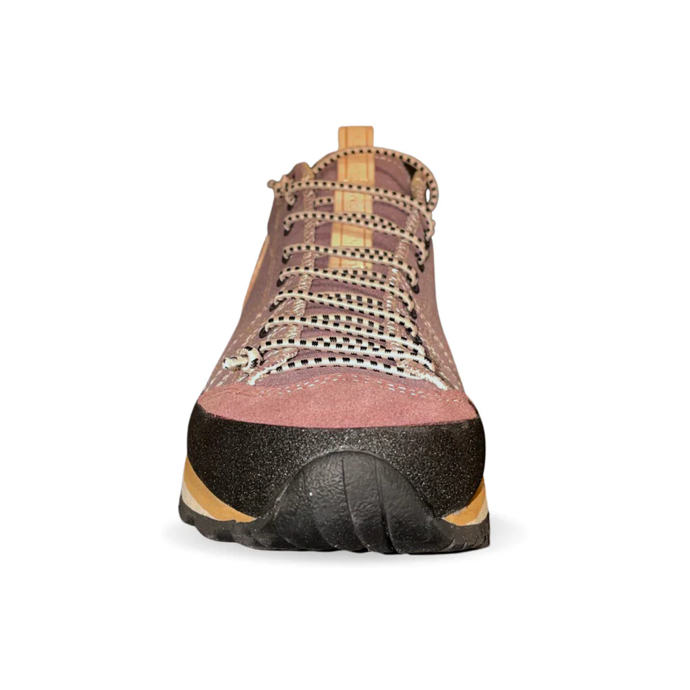 LOMER BIO NATURALE CANVAS 2.0 SCARPA BASSA DONNA IN PELLE MADE IN ITALY IN SUOLA VIBRAM- COLORE: BROWN ROSE - Image 5