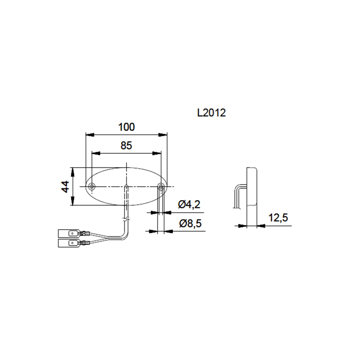 JOKON SMLR 2012 LUCE DI POSIZIONE LATERALE 12V A LED - Image 3