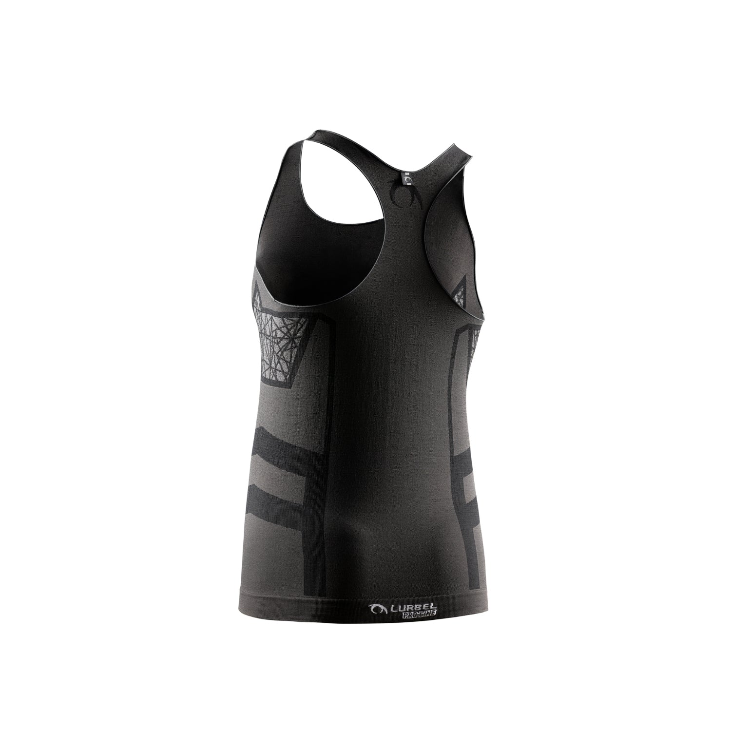 LURBEL ELIS SINGLET PRO W CANOTTA TECNICA DONNA LEGGERA E TRASPIRANTE - DARK GREY - Image 2