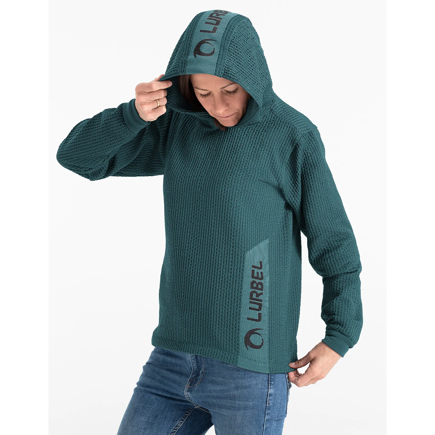 LURBEL WAVE HOODIE FELPA UNISEX CON CAPPUCCIO - Image 6