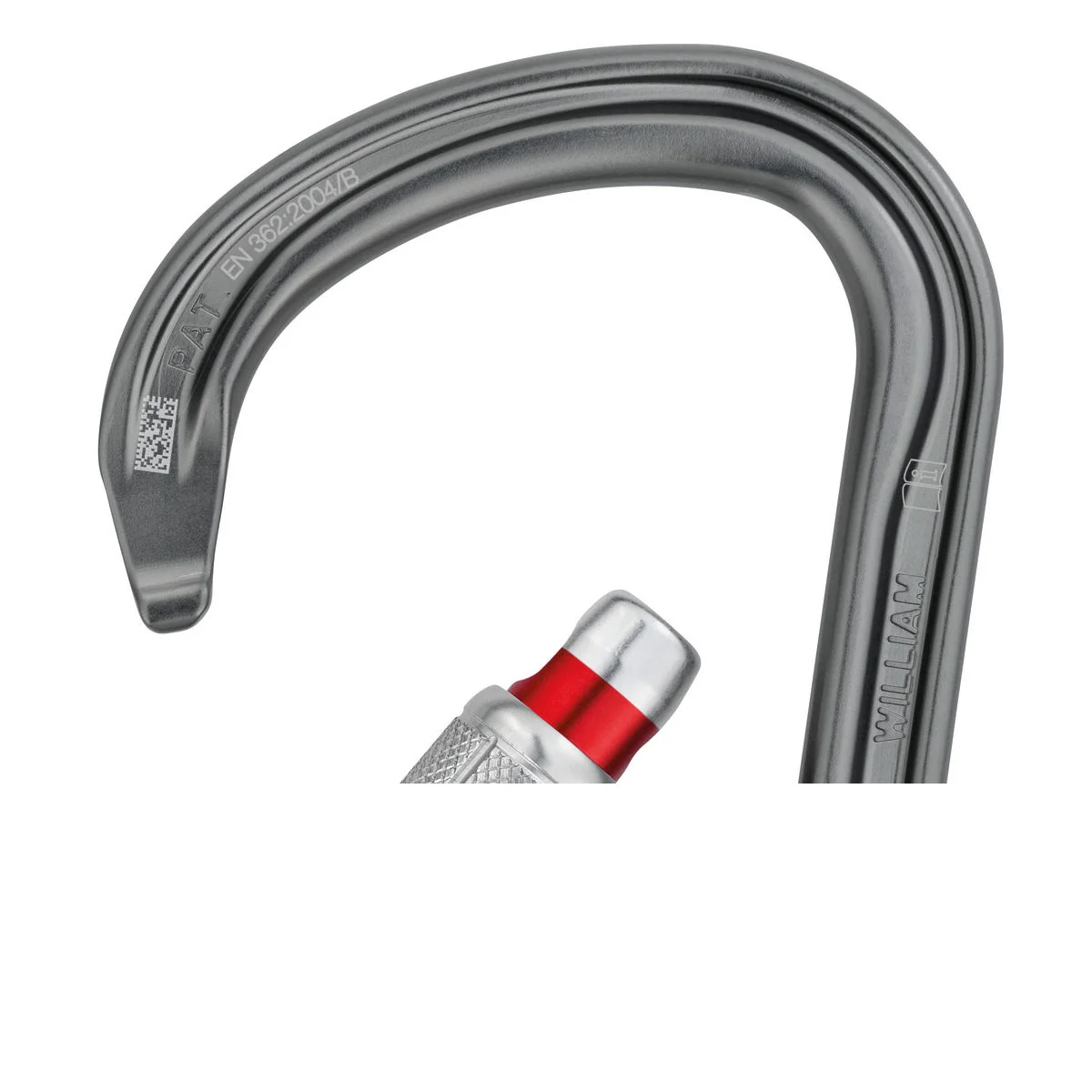 PETZL MOSCHETTONE WILLIAM SCREW - LOCK BLACK Moschettone - Image 3