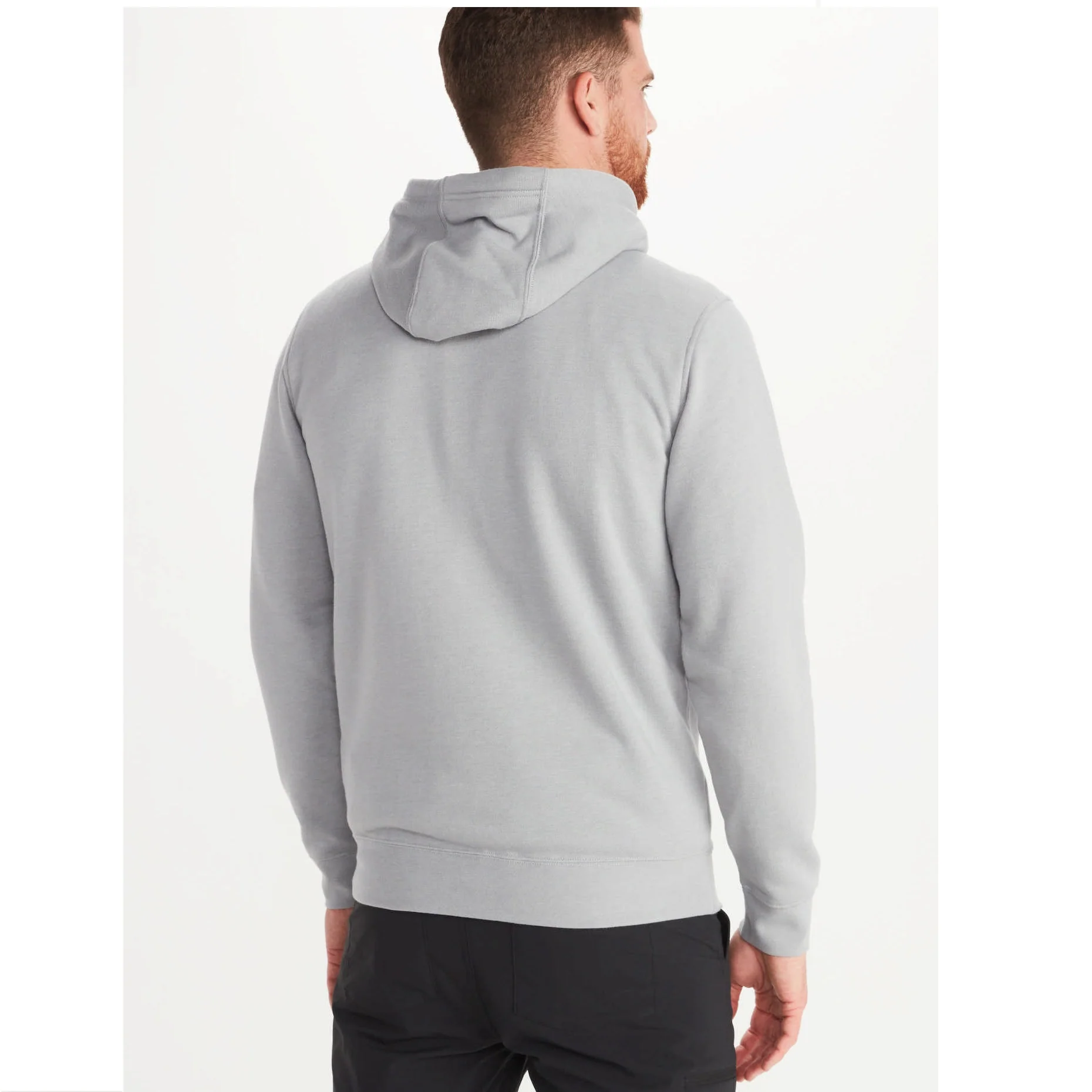 MARMOT FULL ZIP HOODY Felpa uomo con cappuccio colore Grigio - Image 5