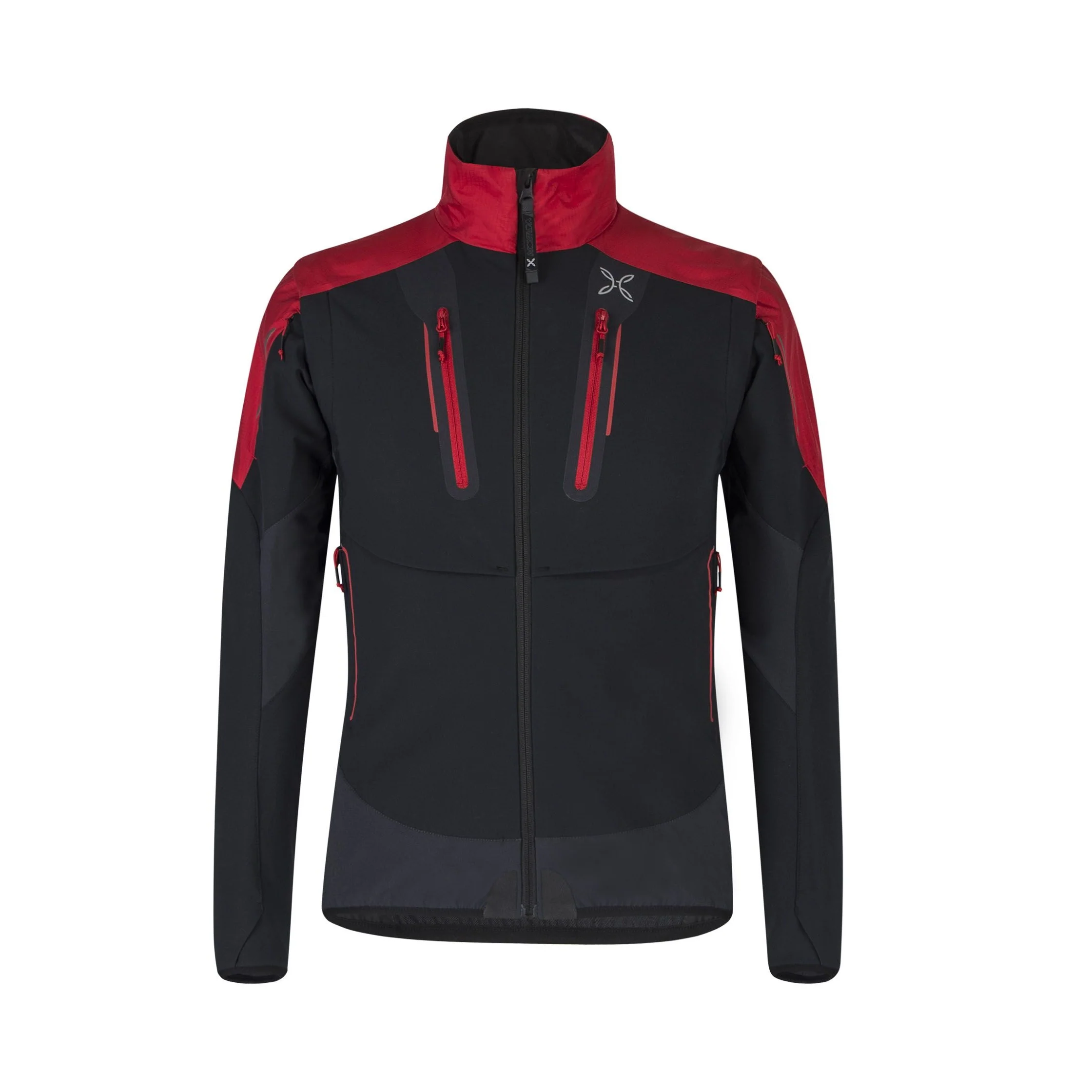 MONTURA GIACCA IMPERMEABILE UOMO CON MANICHE STACCABILI BRAVE 2 JACKET ( NERO / ROSSO )