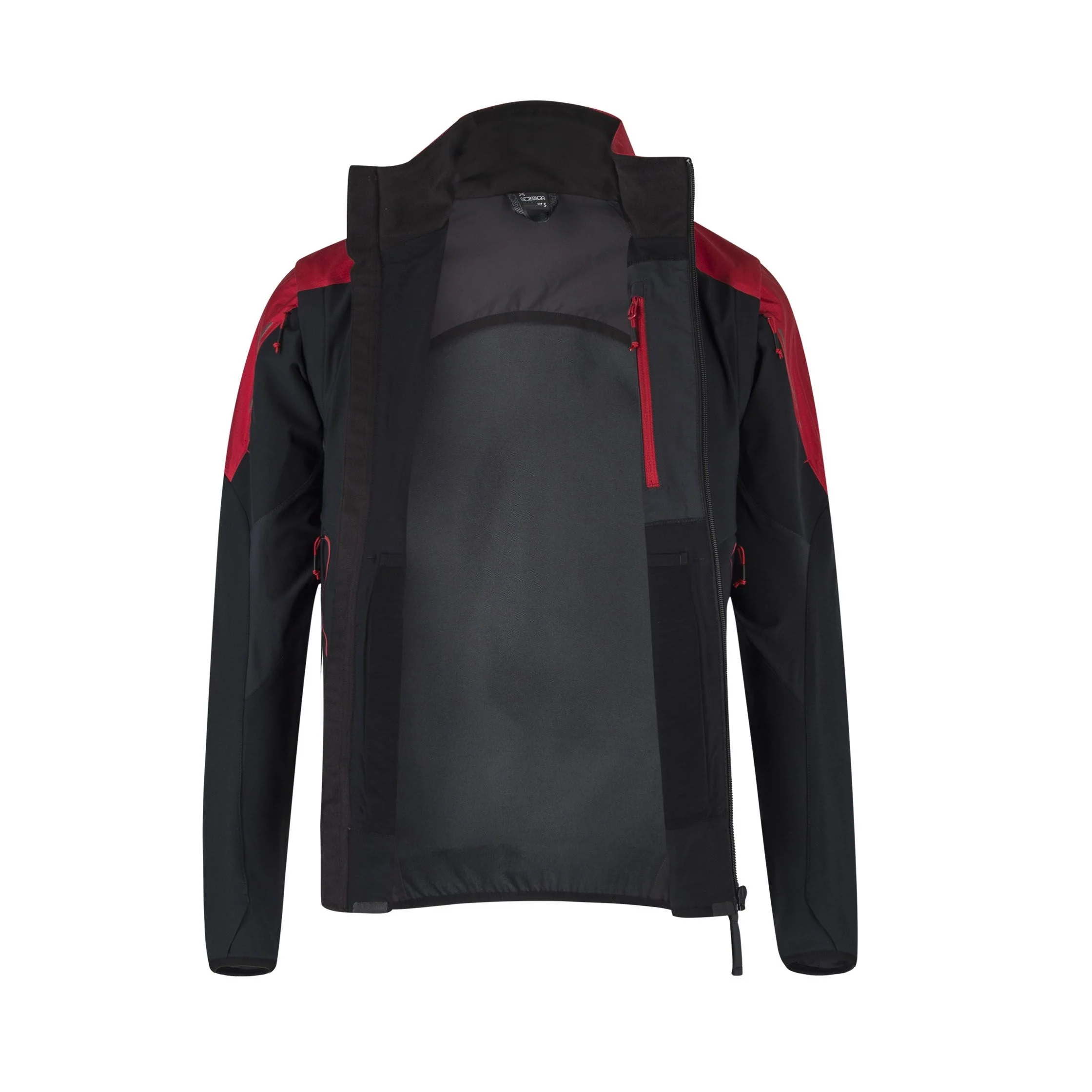 MONTURA GIACCA IMPERMEABILE UOMO CON MANICHE STACCABILI BRAVE 2 JACKET ( NERO / ROSSO ) - Image 5