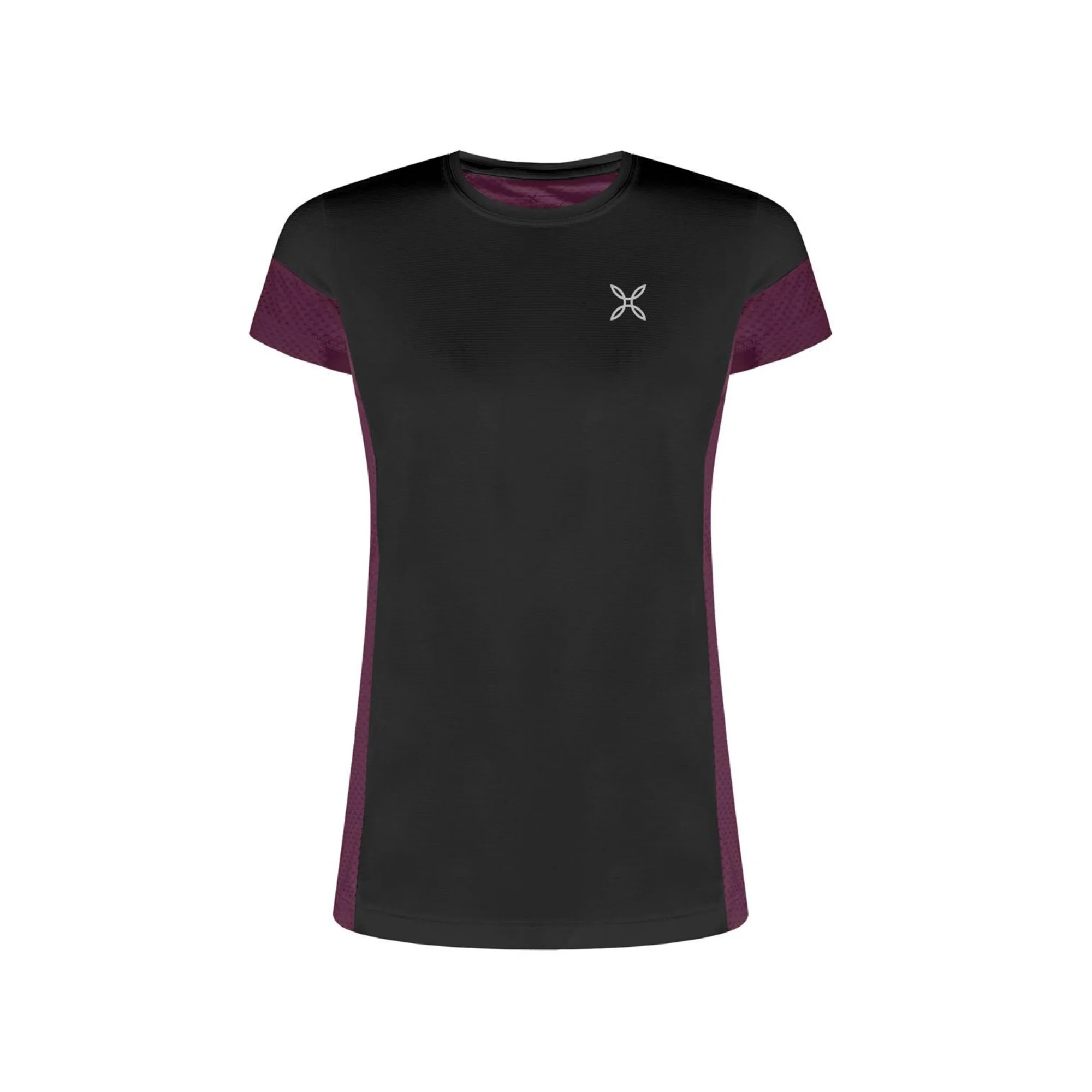 MONTURA DELTA MIX T-SHIRT DONNA LEGGERA E TRASPIRANTE COLORE: NERO/VINACCIA