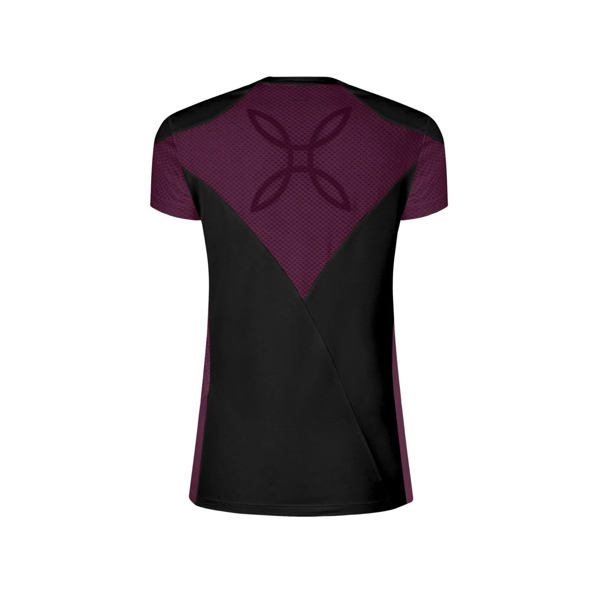 MONTURA DELTA MIX T-SHIRT DONNA LEGGERA E TRASPIRANTE COLORE: NERO/VINACCIA - Image 2