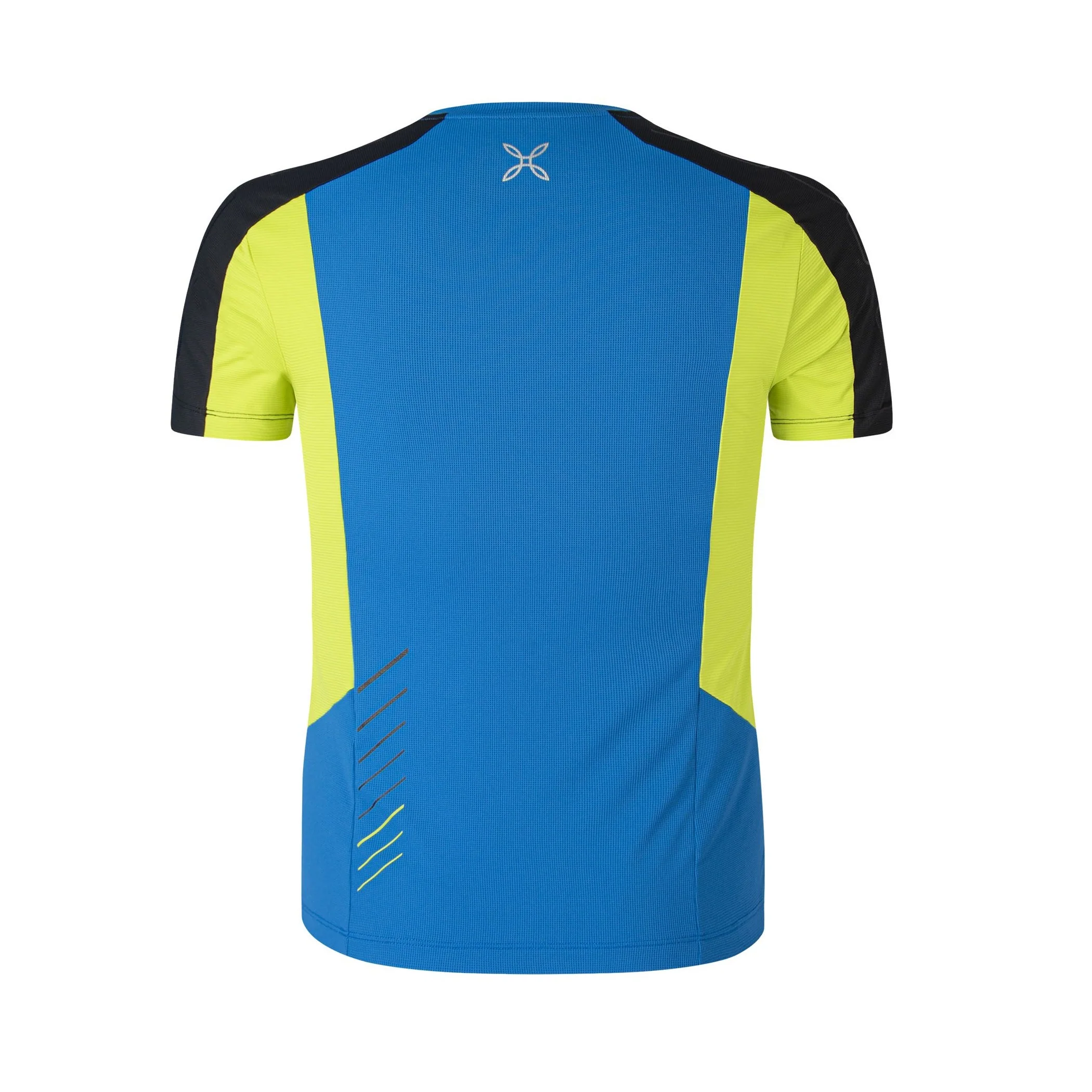 MONTURA SPEED FLY T-SHIRT UOMO LEGGERA E TRASPIRANTE Colore Celeste/Verde Lime - Image 2