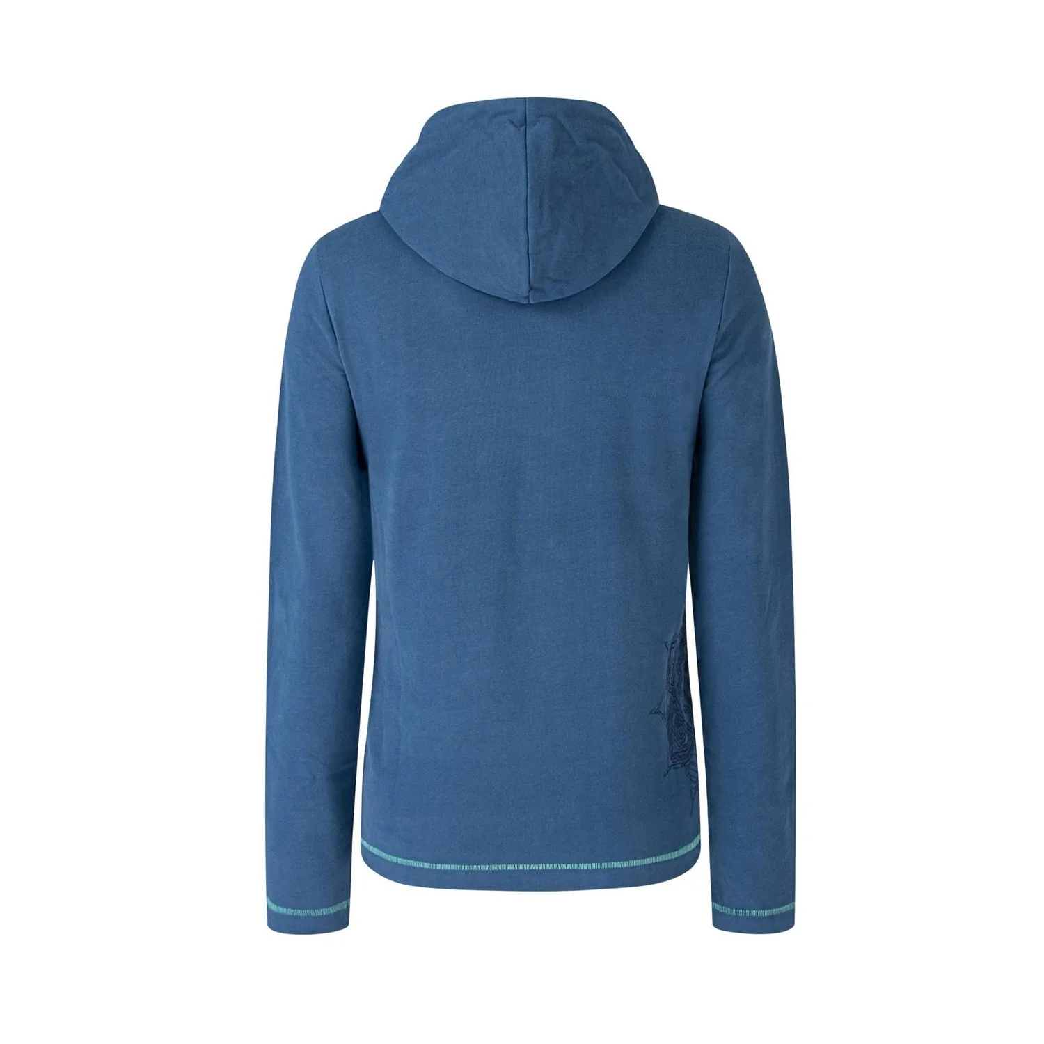 MONTURA TALI MAGLIA WOMAN FELPA IN COTONE CON CAPPUCCIO Colore Deep Blue Delavè - Image 3