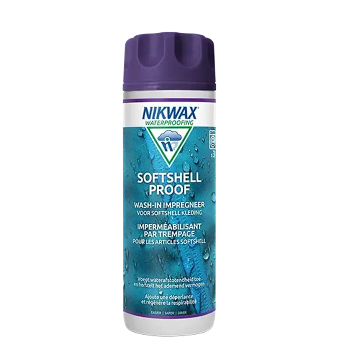 NIKWAX SOFTSHELL PROOF WASH-IN 300ml IMPERMEABILIZZANTE DA LAVATRICE PER ABBIGLIAMENTO SOFTSHELL