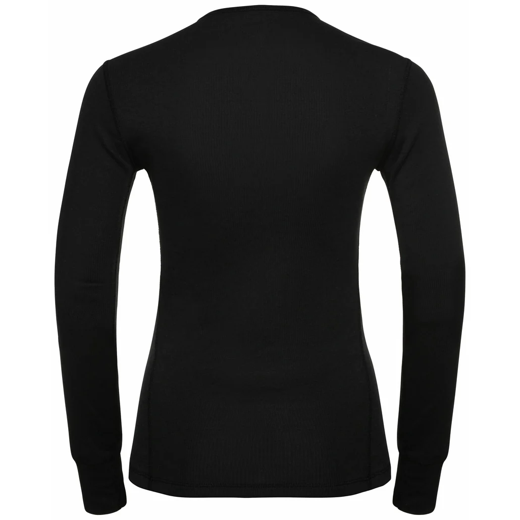 ODLO BL TOP CREW NECK LONG ACTIVE WARM ECO W MAGLIA TERMICA DONNA NERO - Image 2