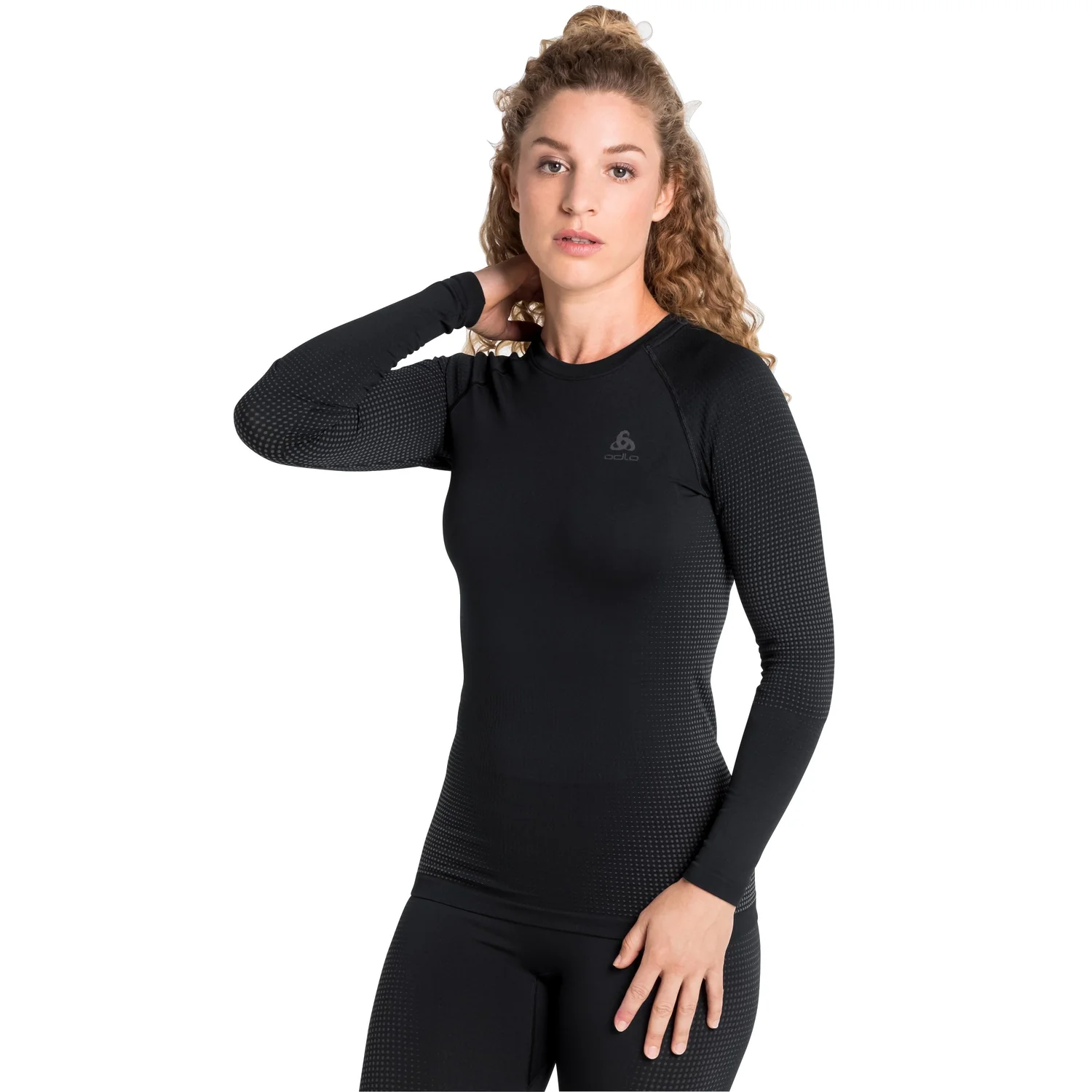 ODLO PERFORMANCE WARM MAGLIA INTIMA MANICA LUNGA DONNA - NERO - Image 2