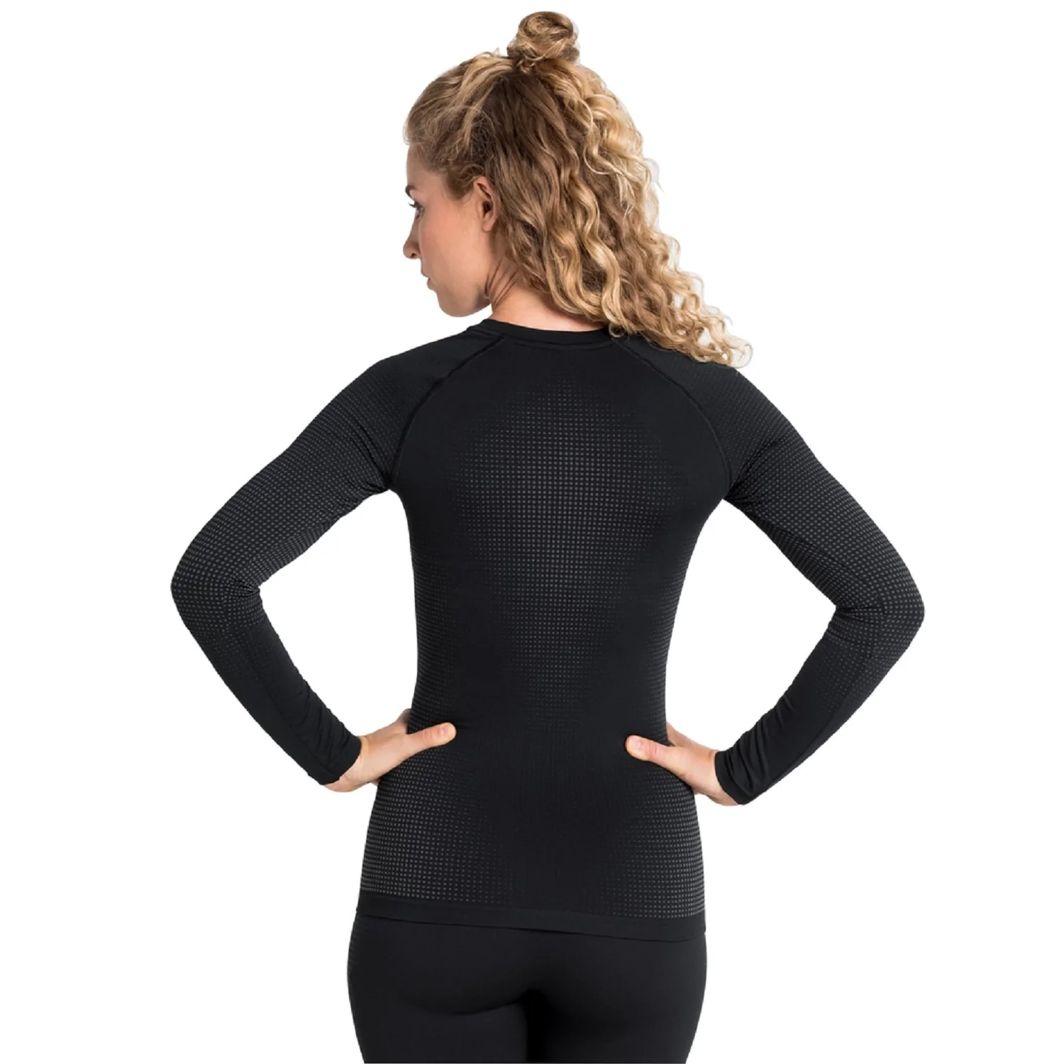 ODLO PERFORMANCE WARM MAGLIA INTIMA MANICA LUNGA DONNA - NERO - Image 3