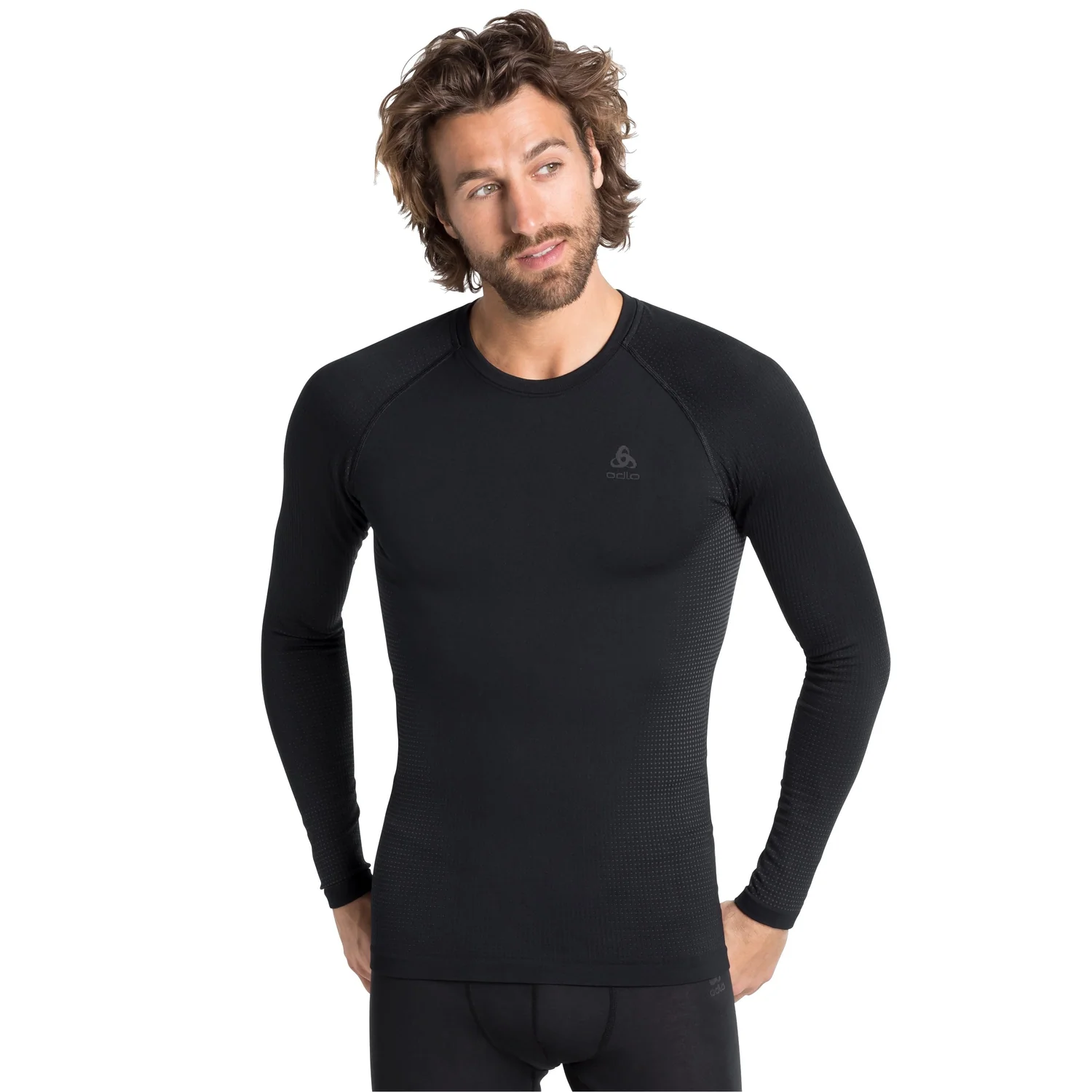 ODLO PERFORMANCE WARM MAGLIA INTIMA MANICA LUNGA UOMO - NERO - Image 2