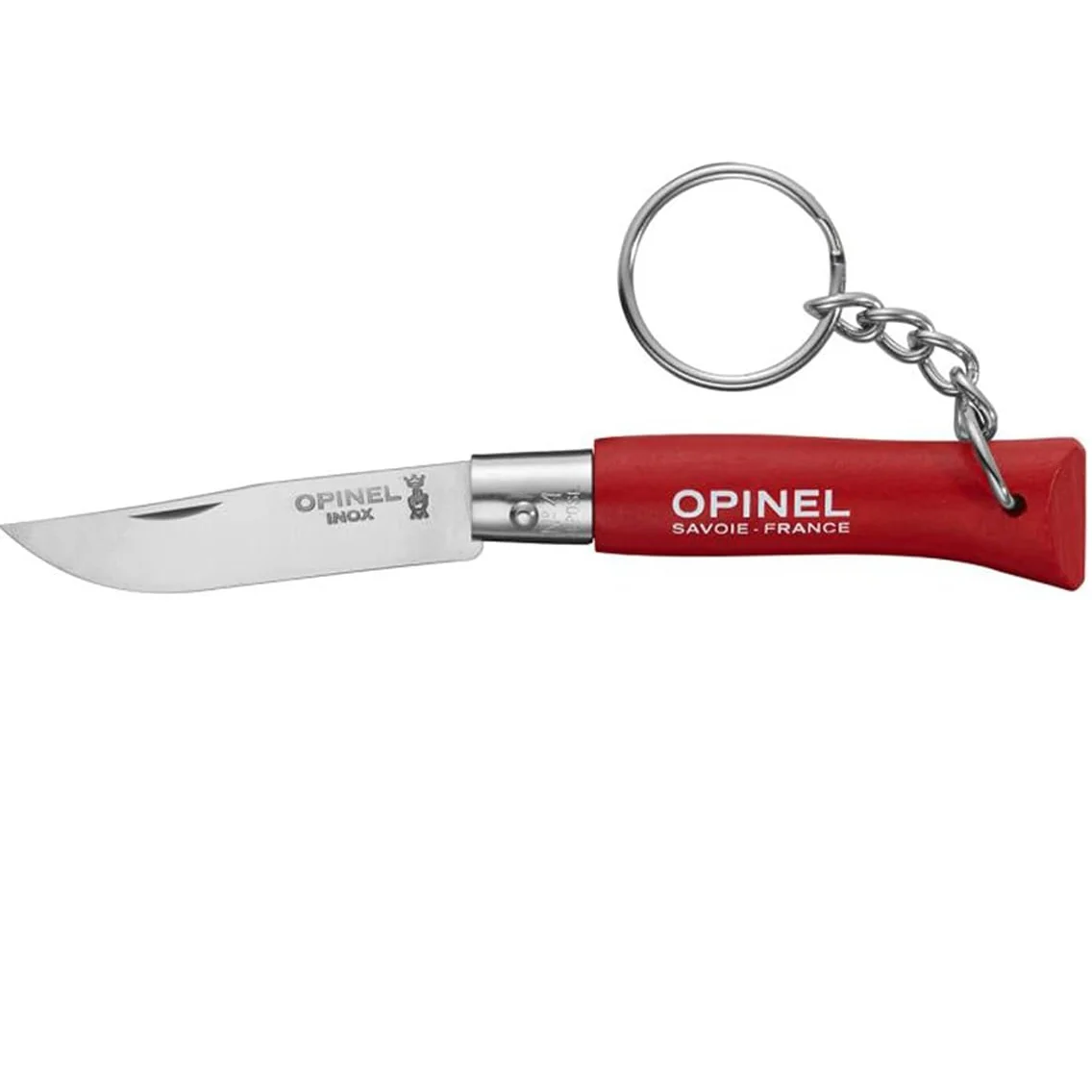 OPINEL COLTELLINO N°4 CON LAMA IN ACCIAO INOSSIDABILE 5cm E ANELLO PORTACHIAVI - DISPONIBILE IN 4 COLORI - Image 2