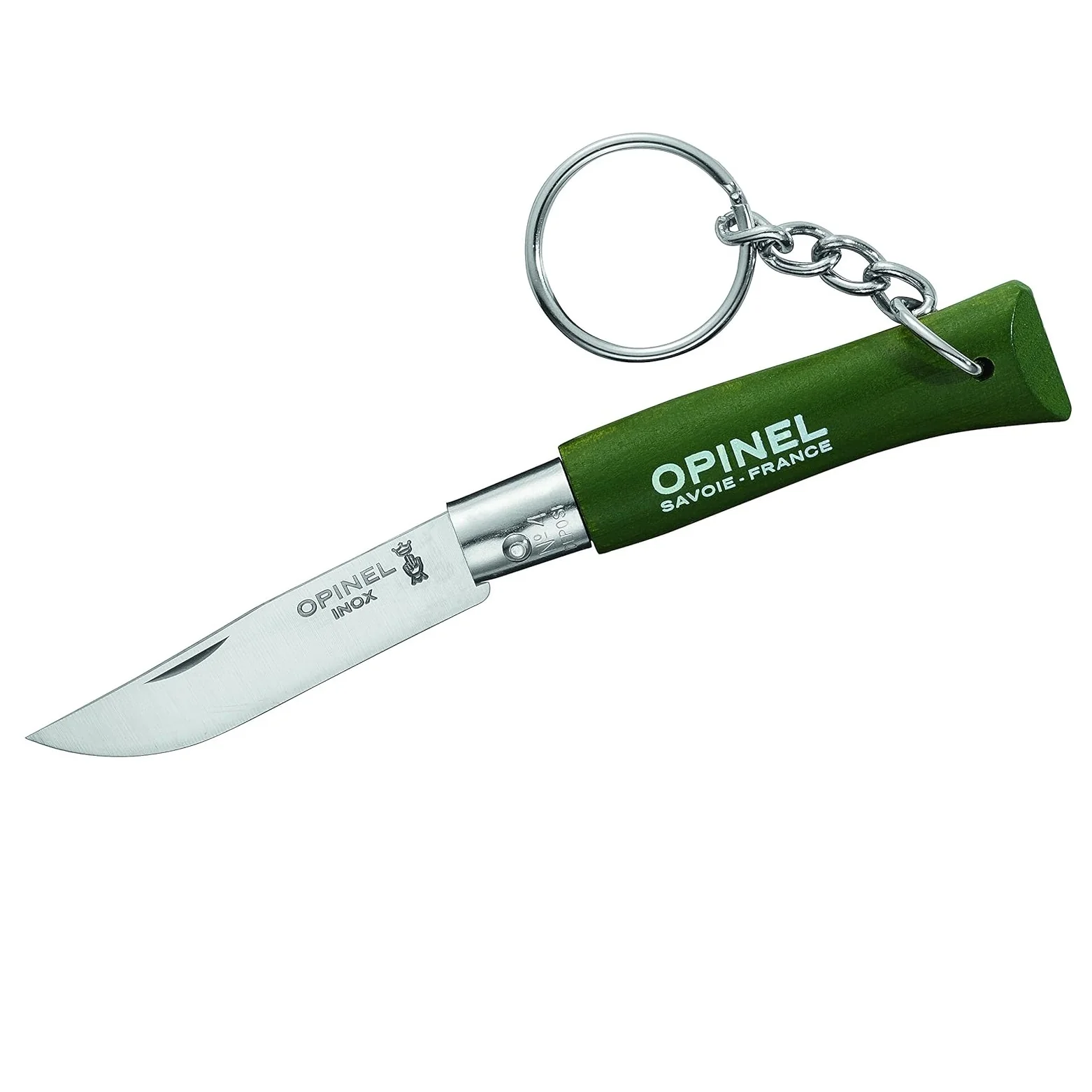 OPINEL COLTELLINO N°4 CON LAMA IN ACCIAO INOSSIDABILE 5cm E ANELLO PORTACHIAVI - DISPONIBILE IN 4 COLORI - Image 3