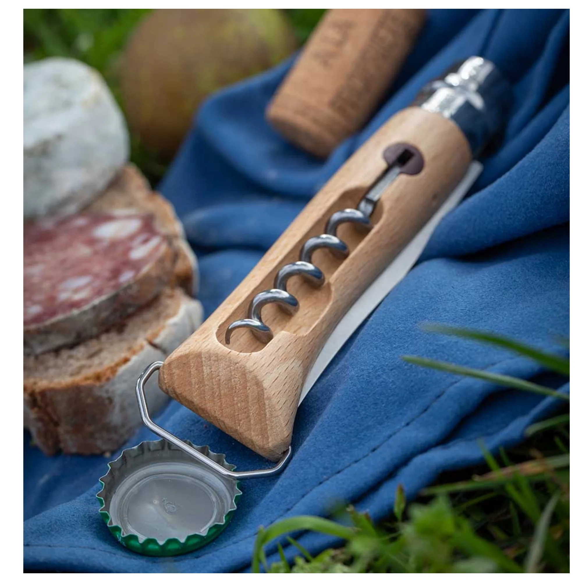 OPINEL N°10 TIRE-BOUCHON COLTELLO IN ACCIAIO INOX CON APRIBOTTIGLIE - Image 2