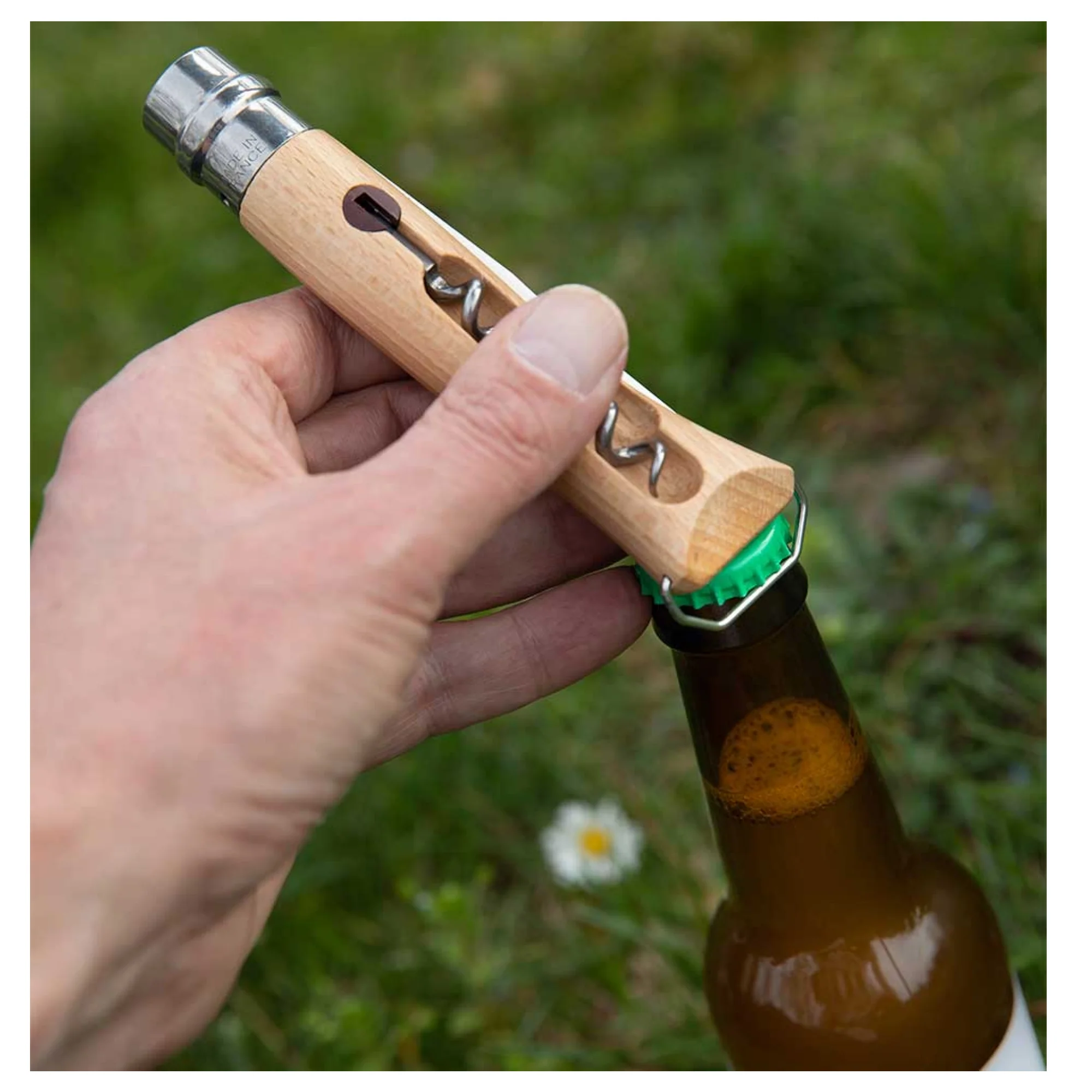 OPINEL N°10 TIRE-BOUCHON COLTELLO IN ACCIAIO INOX CON APRIBOTTIGLIE - Image 3