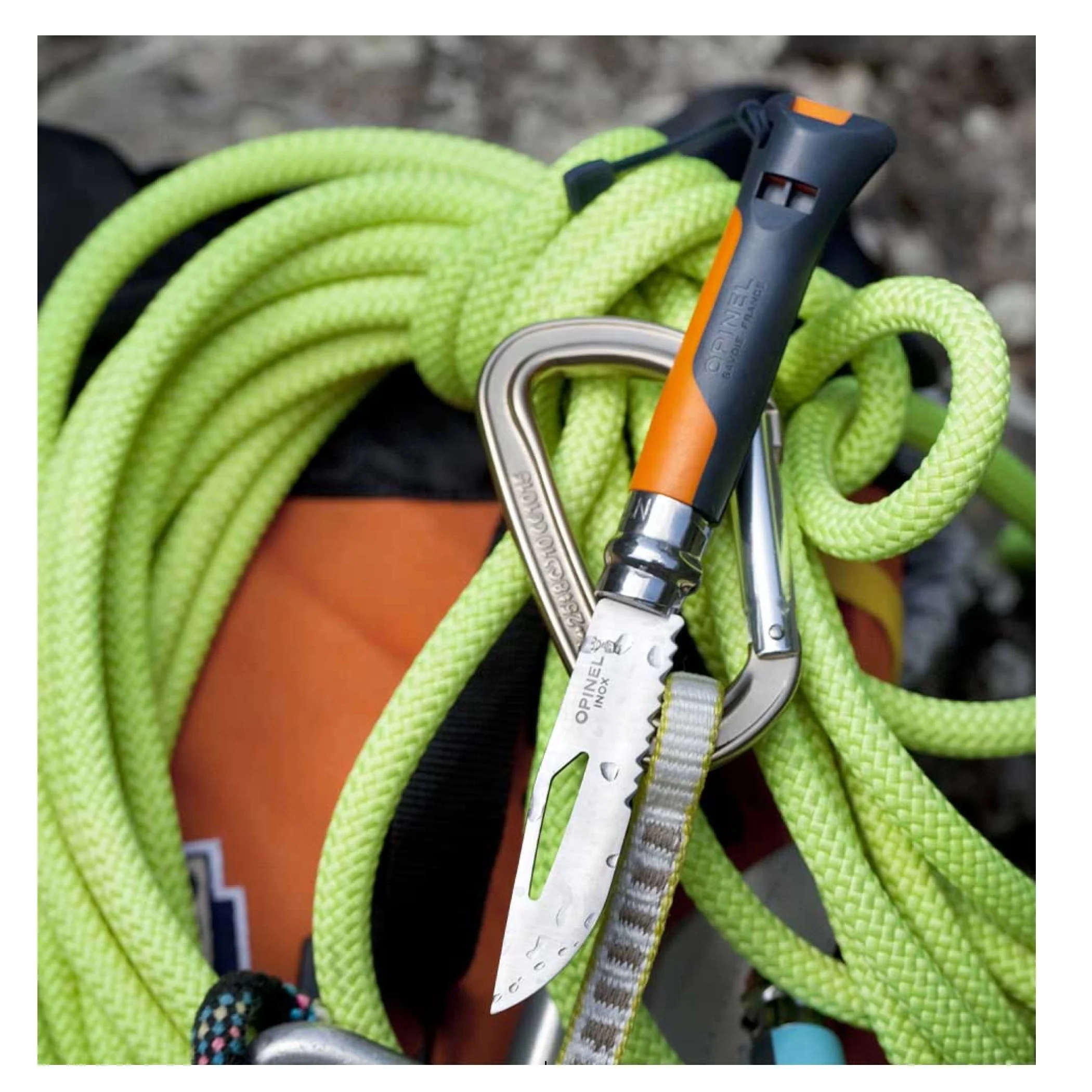 OPINEL N°8 OUTDOOR COLTELLINGO CON LAMA SEGHETTATA IN ACCIAIO INOX - DISPONIBILE IN 2 COLORI - Image 5