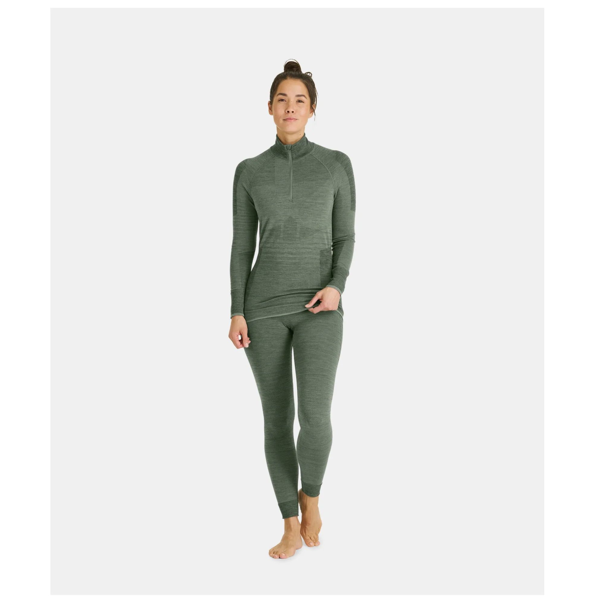 ORTOVOX 230 COMPETITION ZIP NECK MAGLIA INTIMA LANA MERINOS DONNA - DISPONIBILE IN DUE COLORI - Image 3