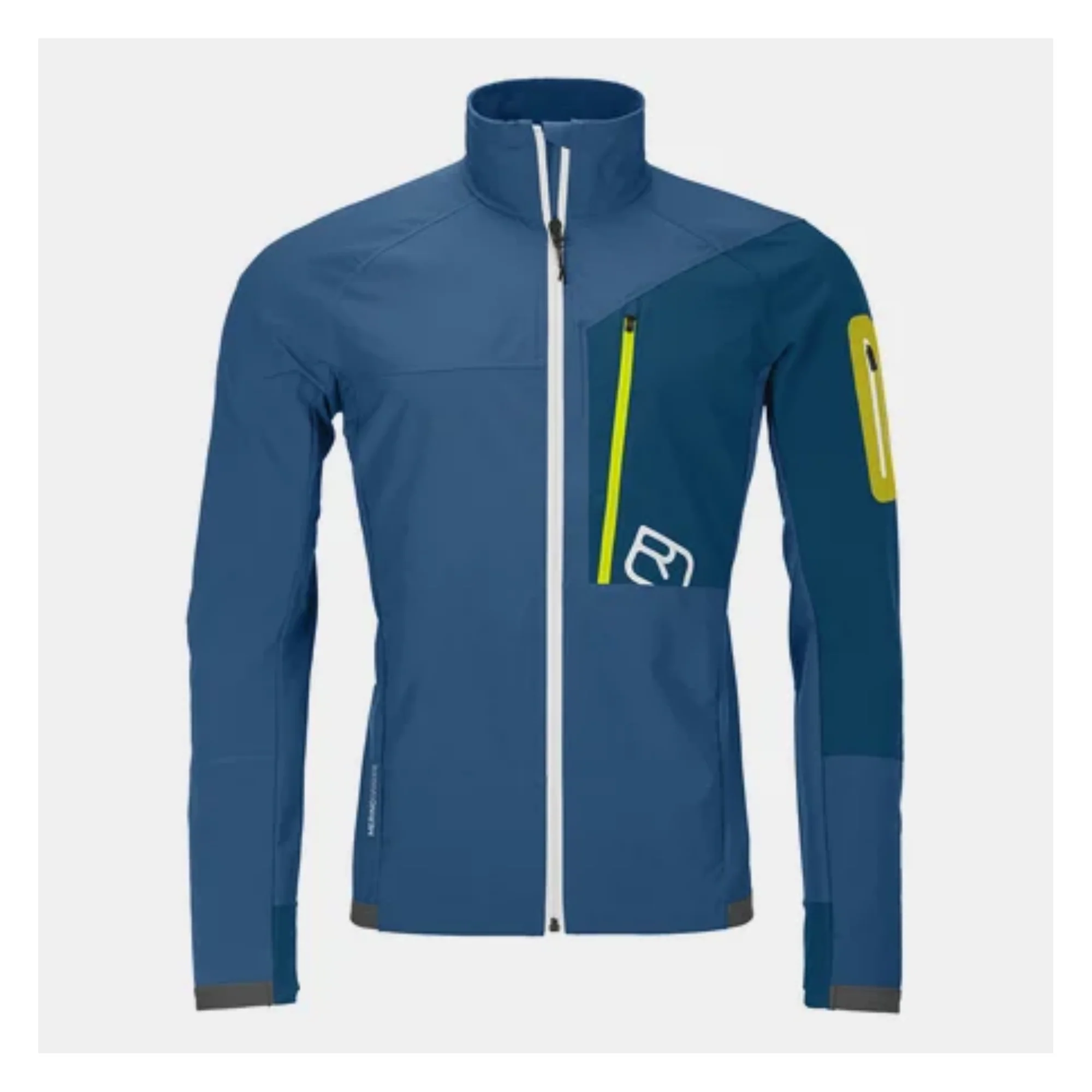 ORTOVOX BERRINO JKT GIACCA SOFTSHELL LEGGERA CON RIVESTIMENTO INTERNO IN MERINO Colore mountain blue