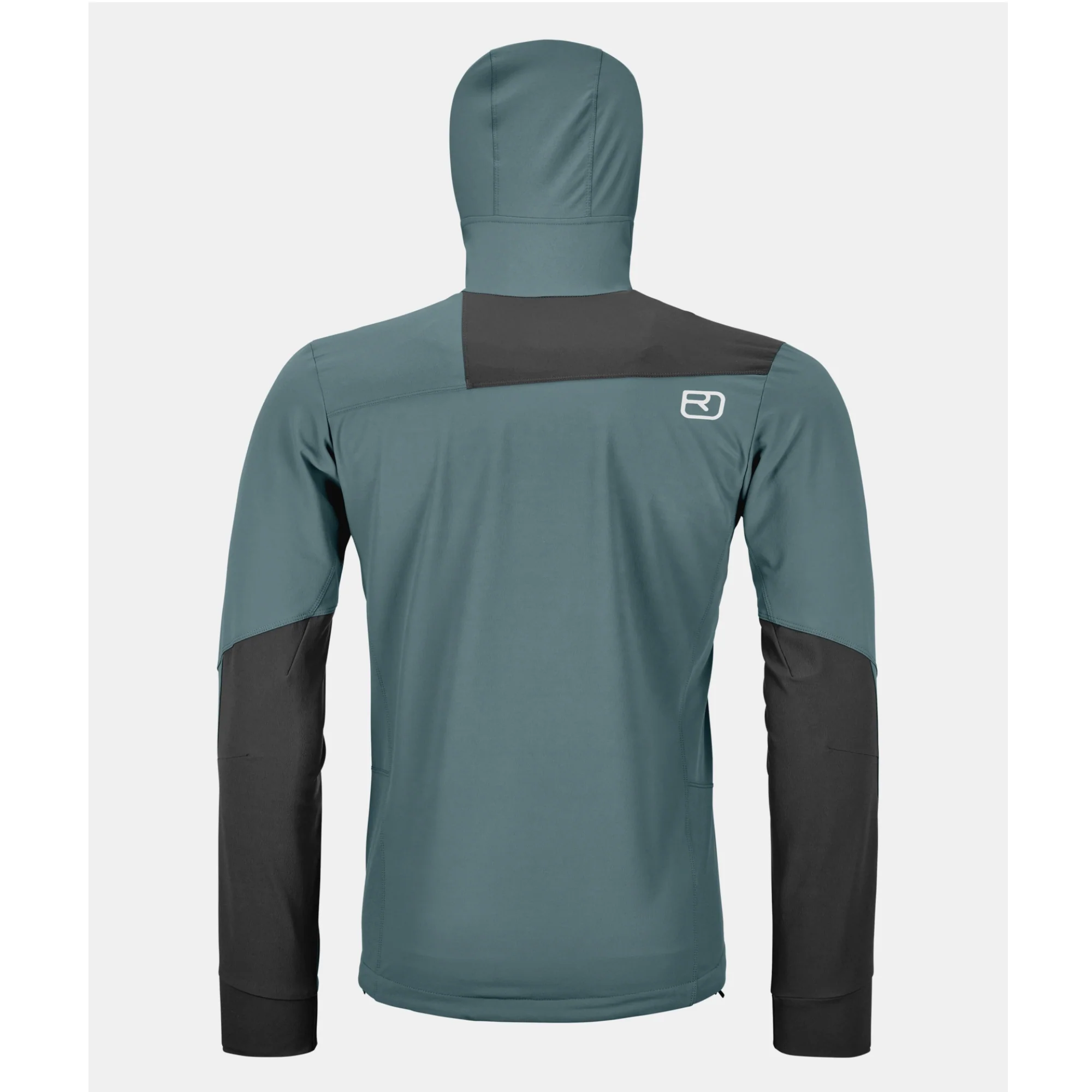 ORTOVOX PALA HOODED JACKET UOMO GIACCA SOFTSHELL ANTIVENTO CON CAPPUCCIO Colore Dark Arctic Grey - Image 3
