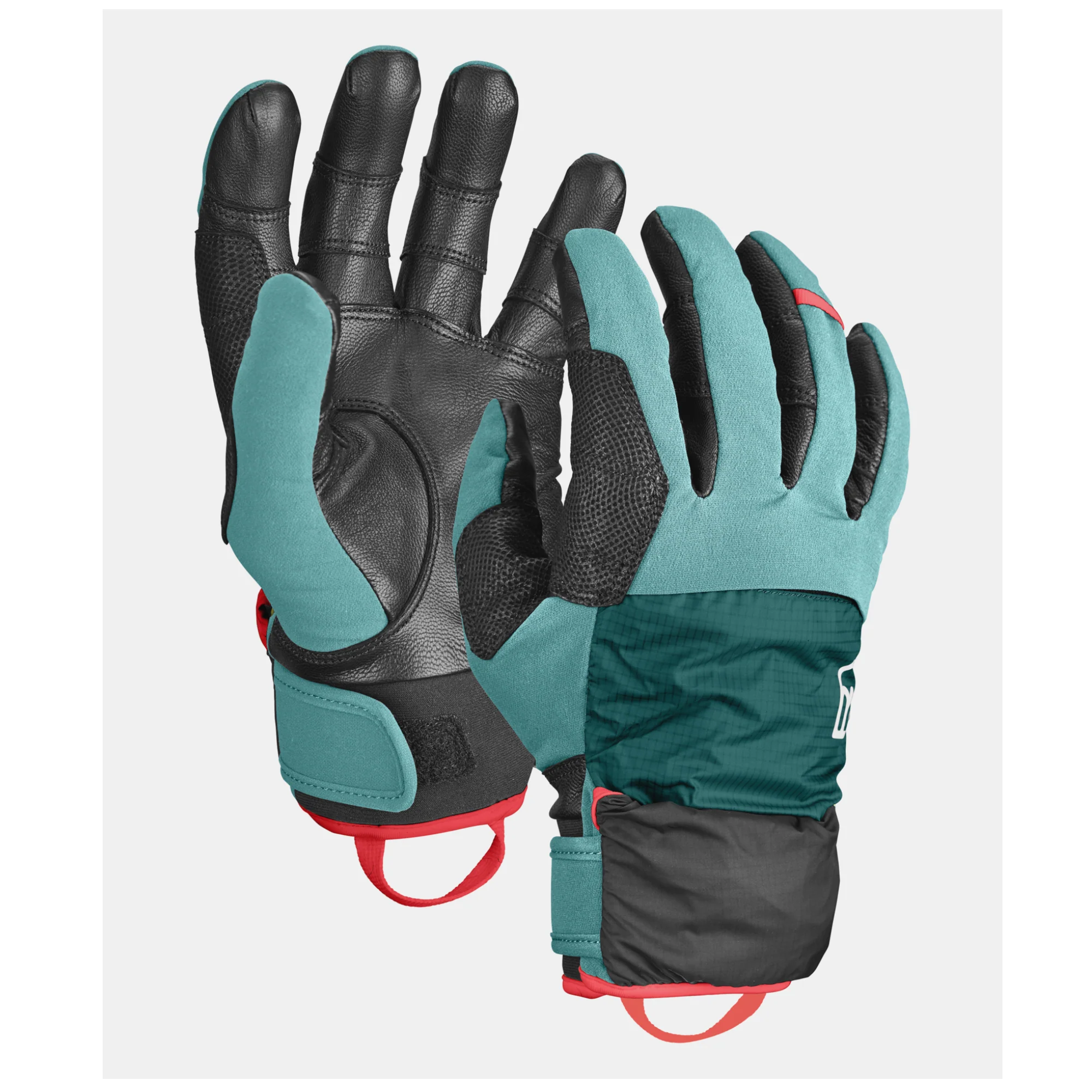 ORTOVOX TOUR PRO COVER GLOVE W GUANTO SOFTSHELL IN LANA MERINO - ICE WATERFALL