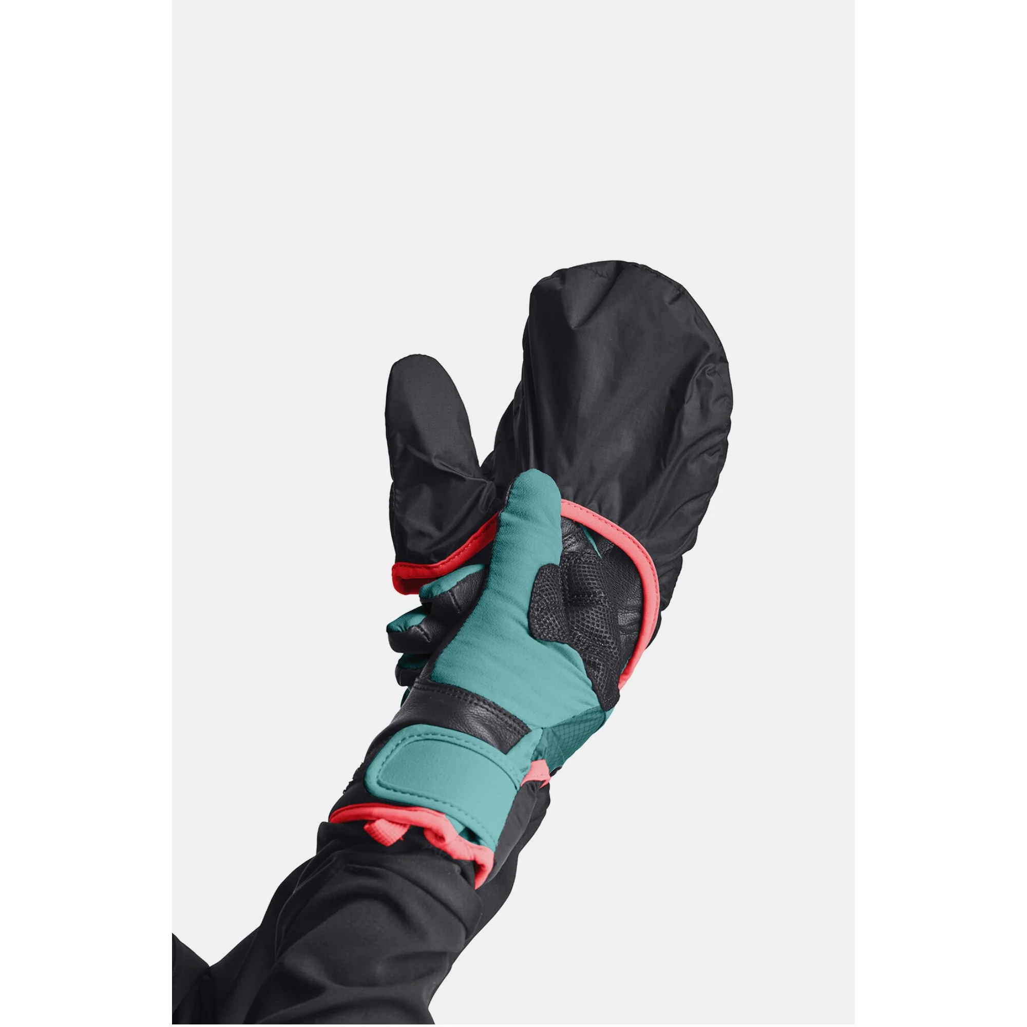 ORTOVOX TOUR PRO COVER GLOVE W GUANTO SOFTSHELL IN LANA MERINO - ICE WATERFALL - Image 3